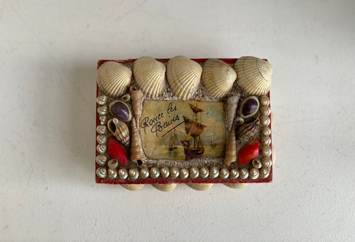 Antique Seashell Box