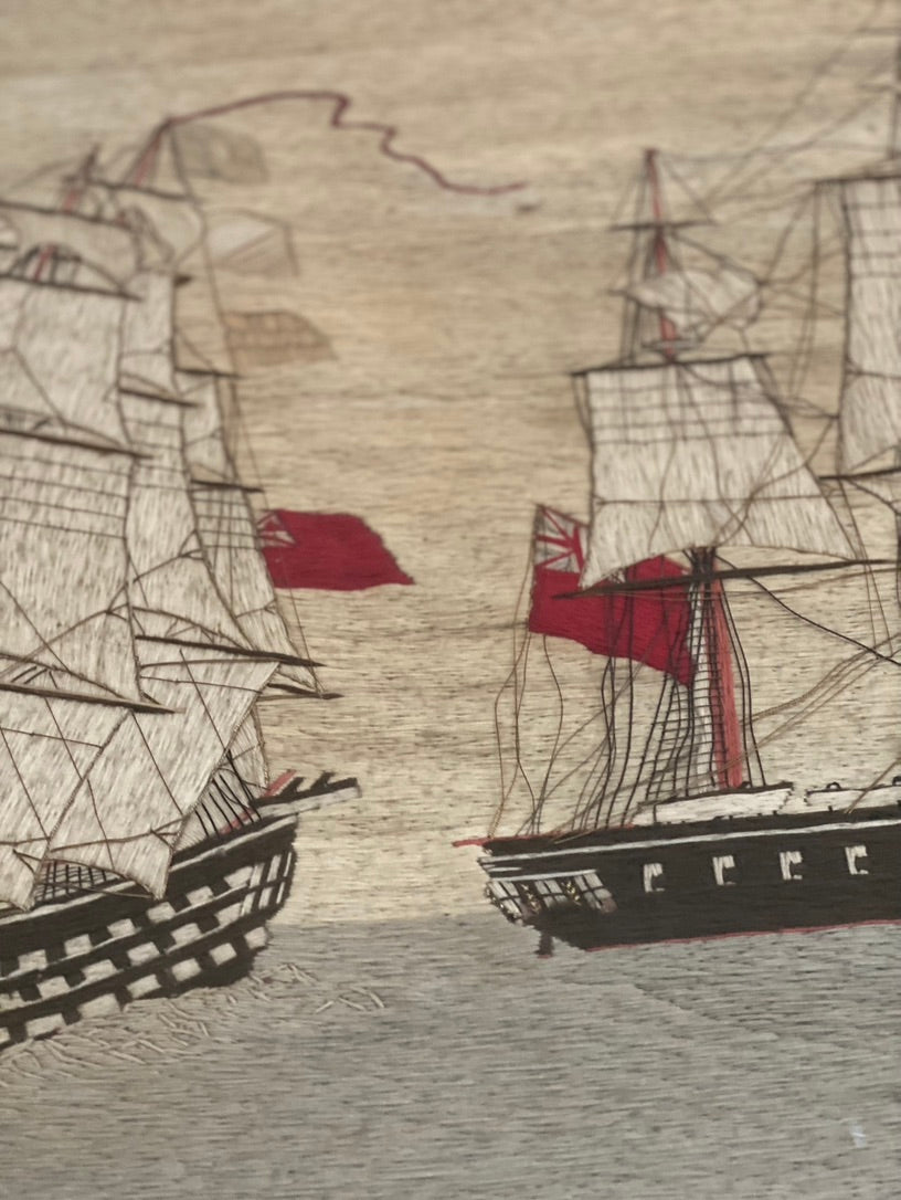 Embroidered Ship Art