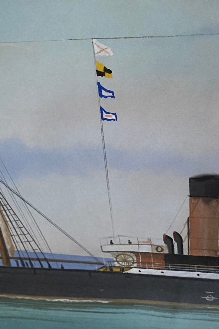 Steamship Painting
