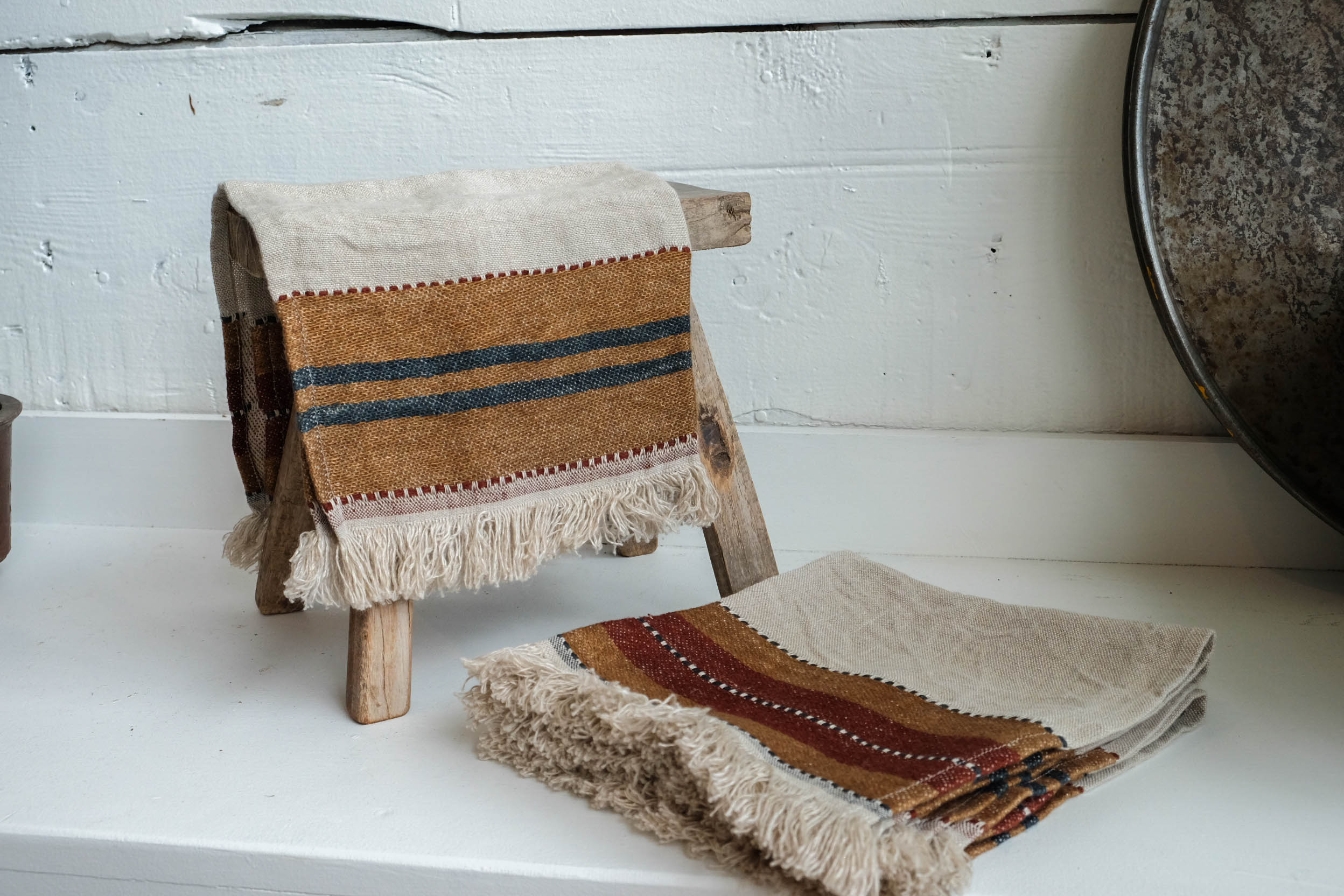 Libeco Linen Napkin in Hillside styled