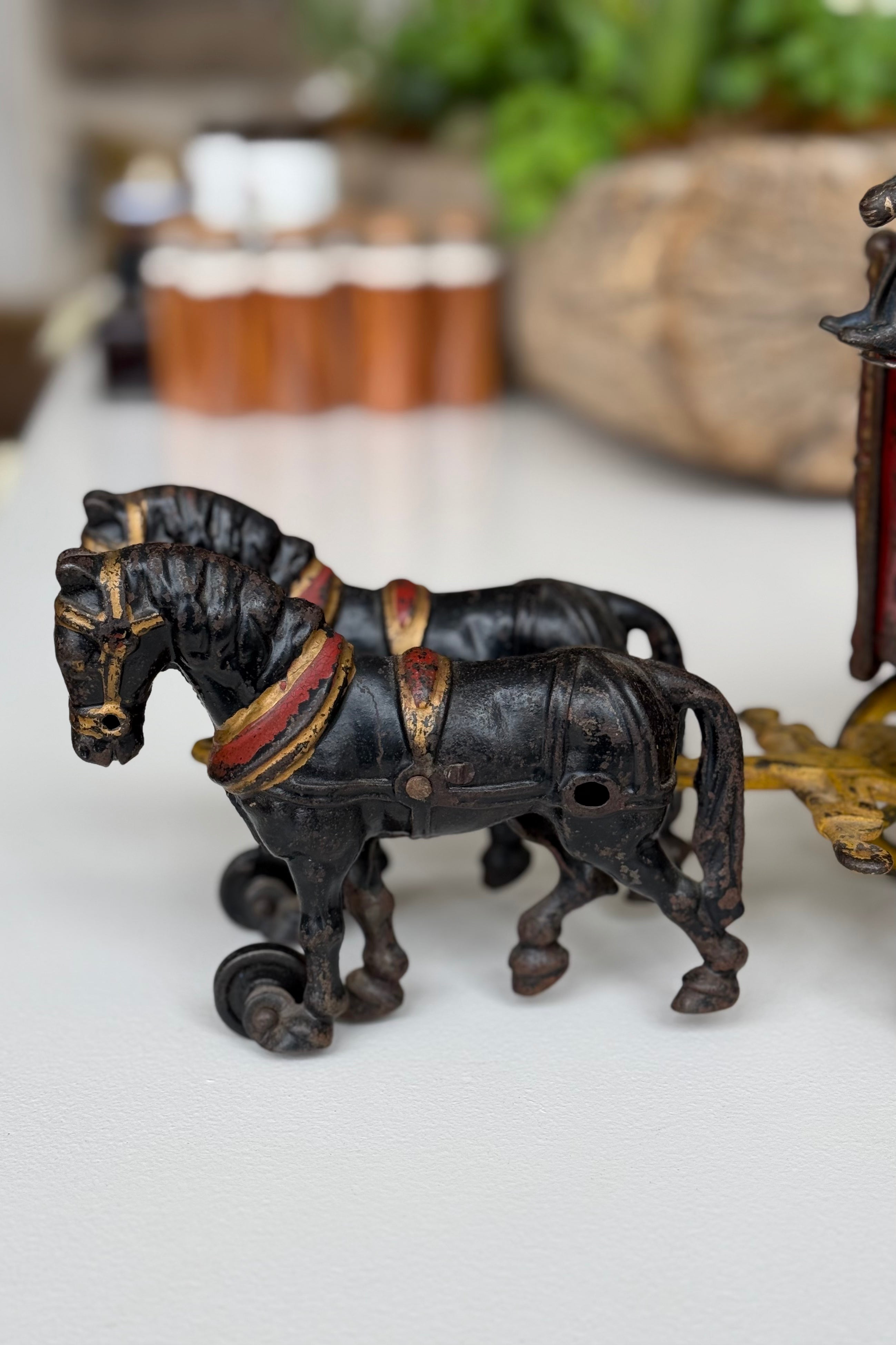 Red Carriage With Polar Bears l #92
