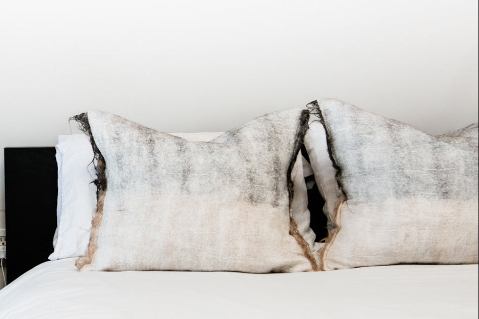 Madda Studio | Nuno Classico Felted Pillow Raw Edge