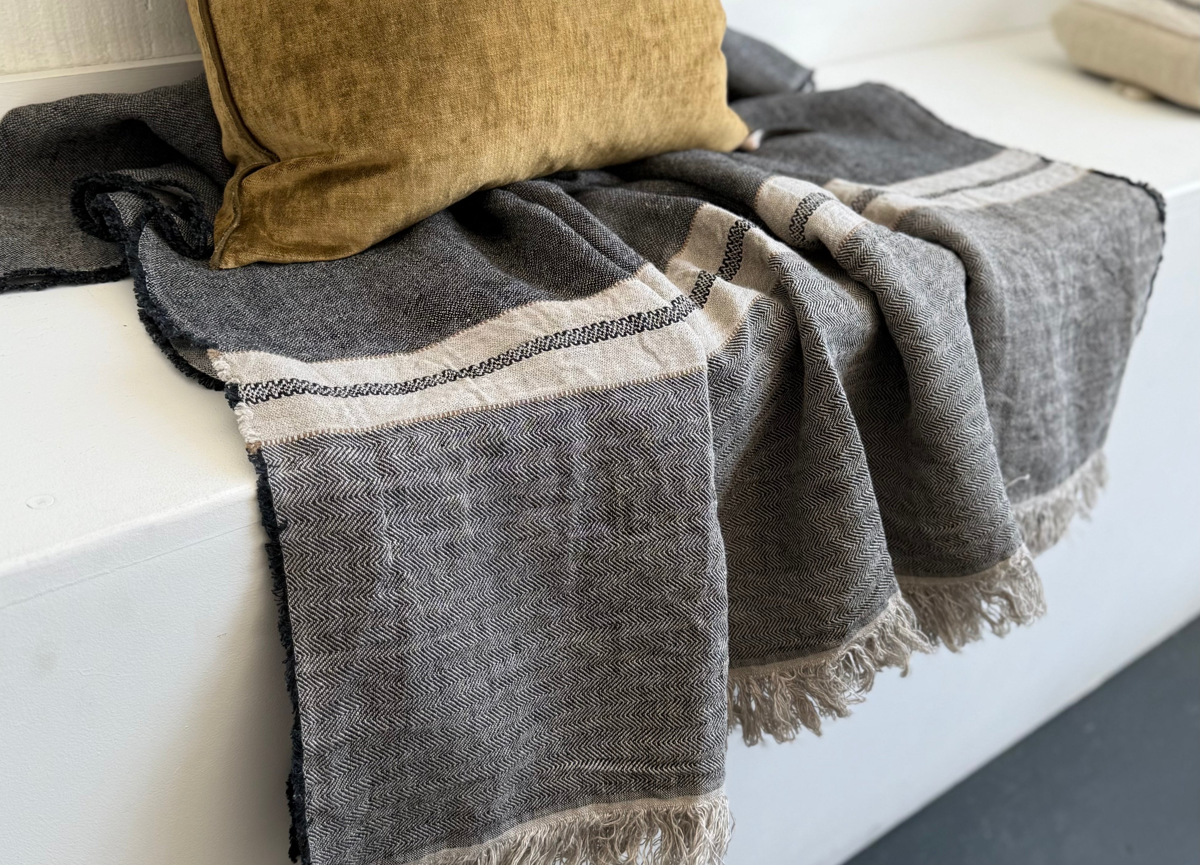 Libeco Linen Fouta | Tack Stripe