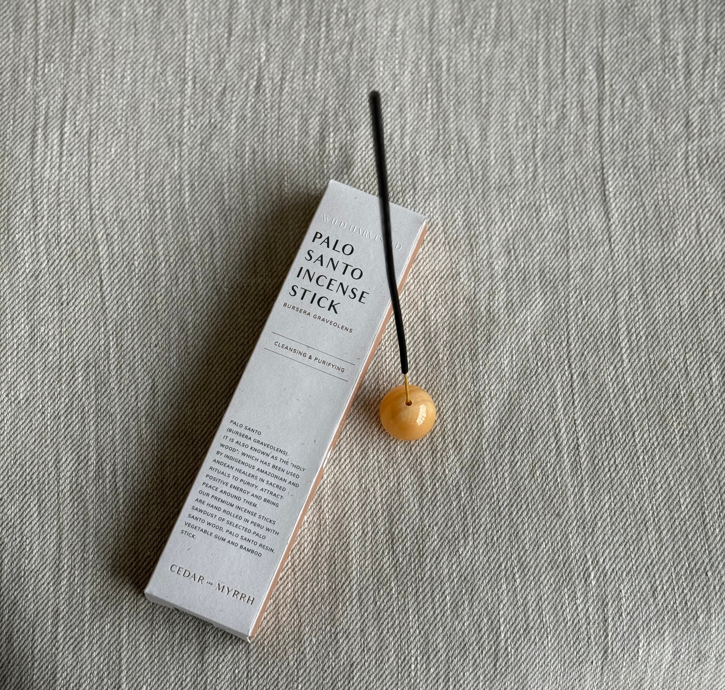 Topaz Sphere Incense Holder