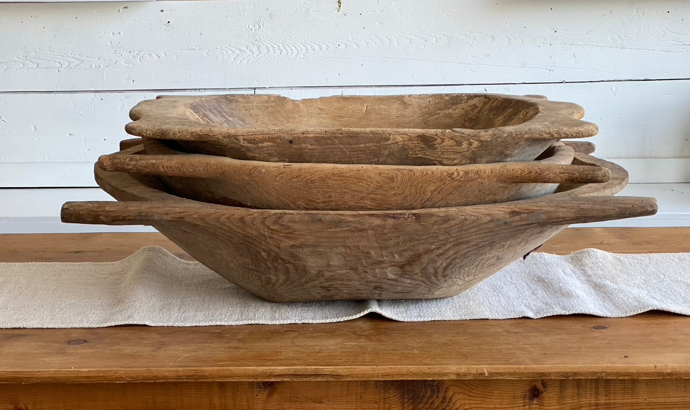 Antique Dough Bowl - #1