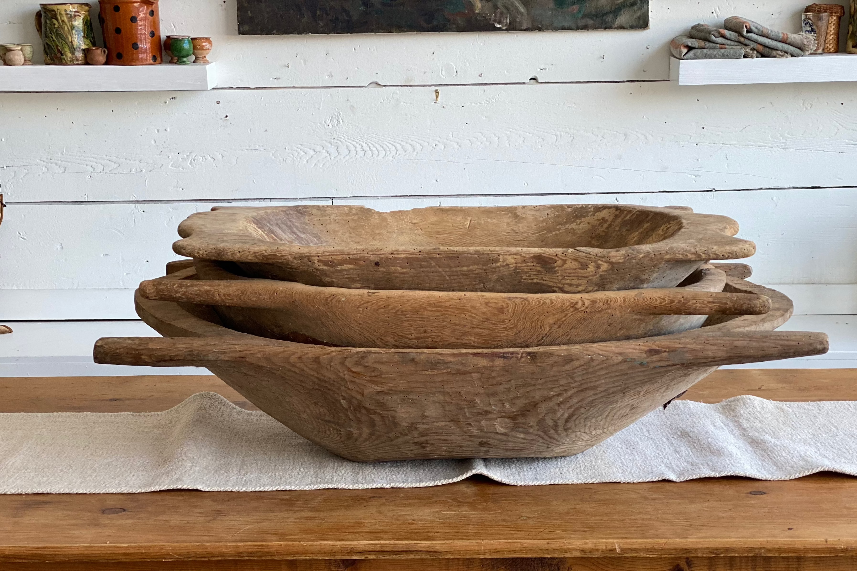 Antique Dough Bowl - #4