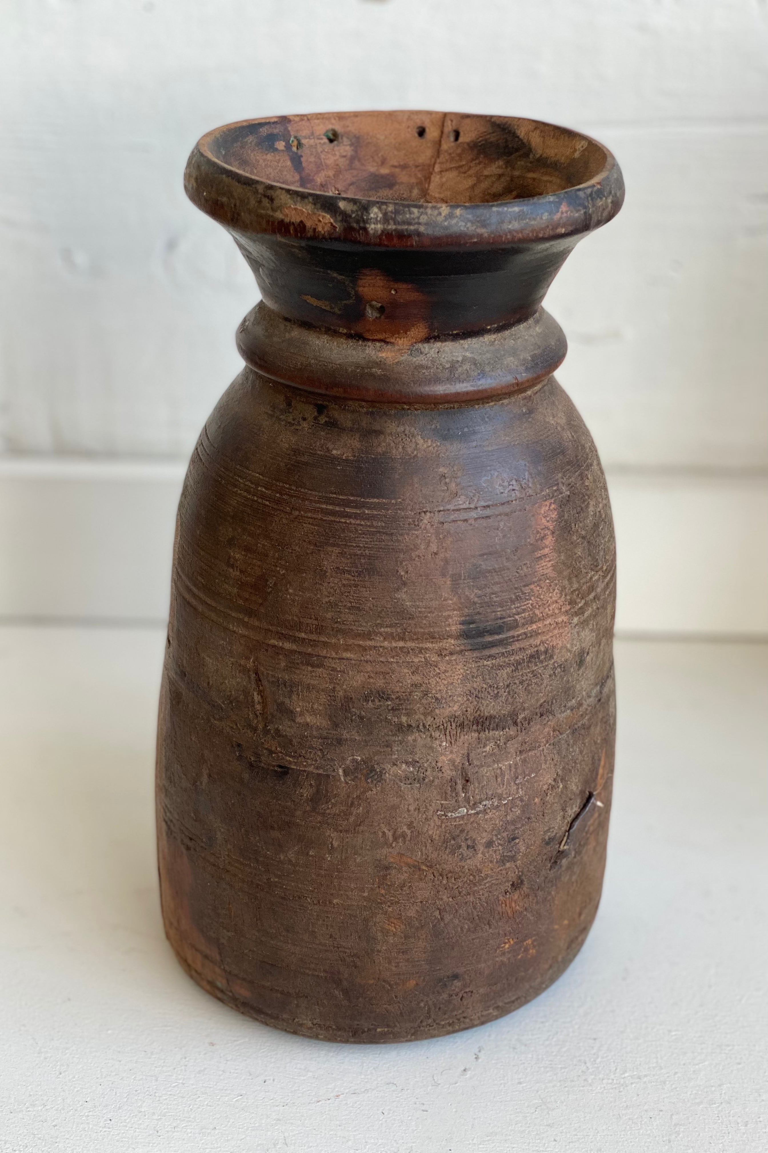 Primitive Wood Vase
