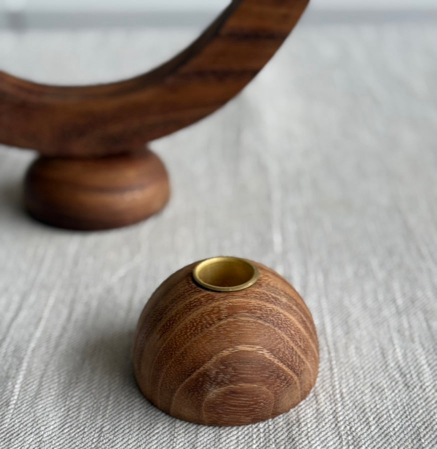 Walnut Dusk Taper Holder