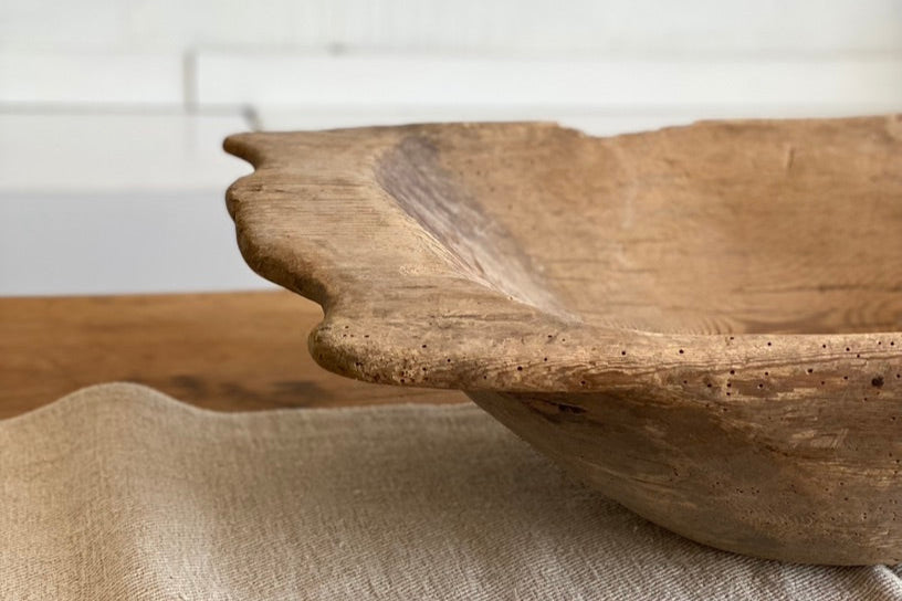 Antique Dough Bowl - #1