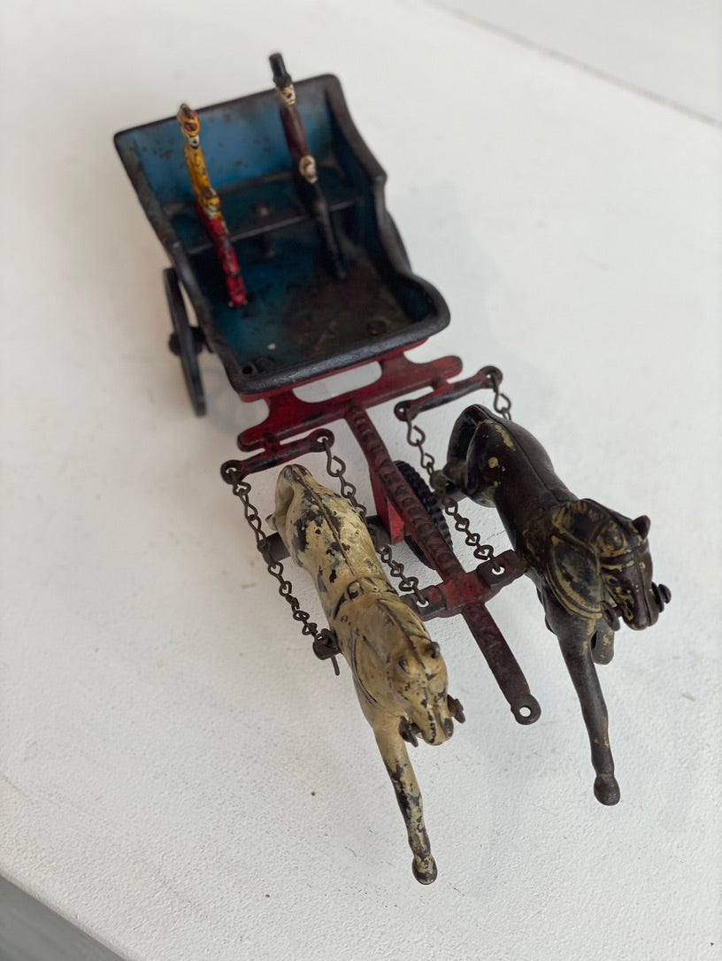 Red Carriage With a Couple l #34