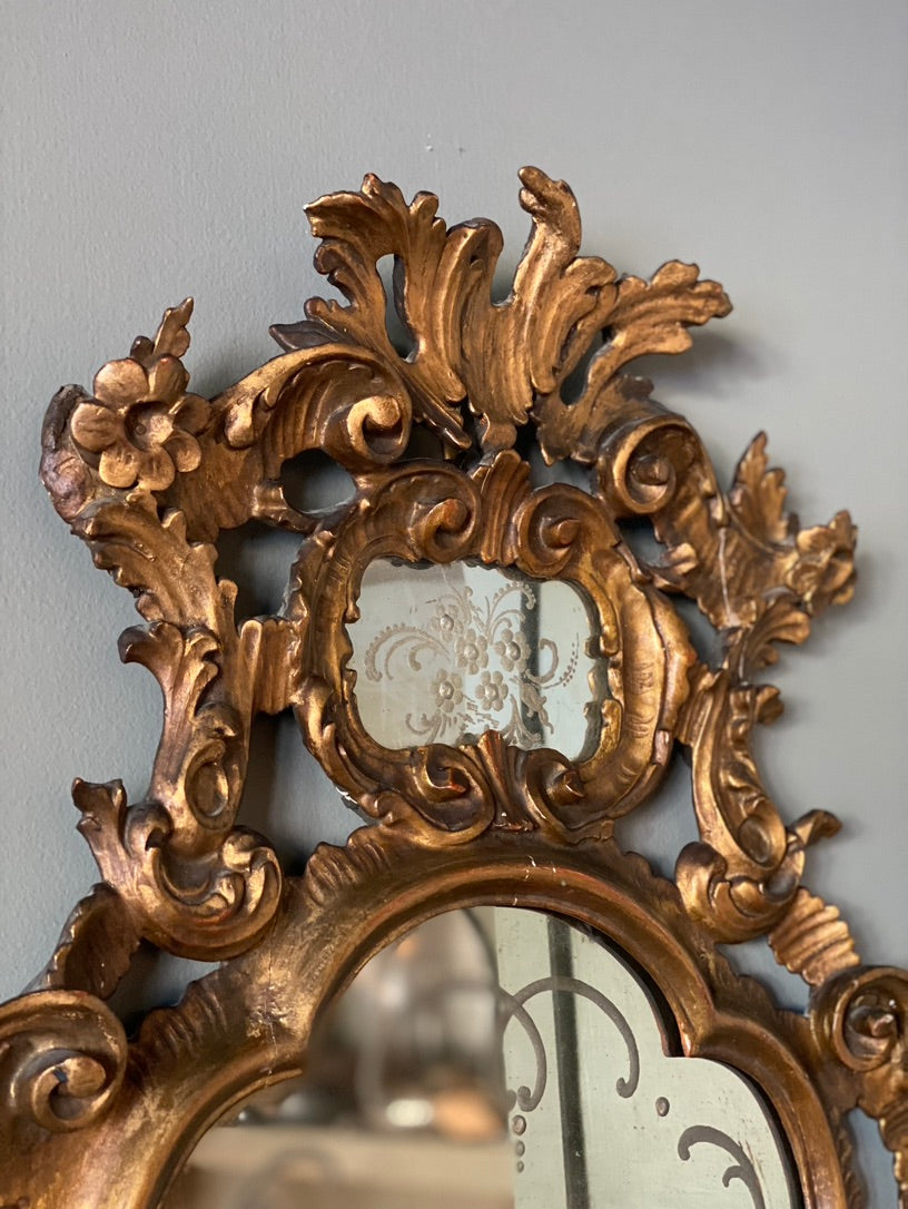 Pair of Antique French Mirrors