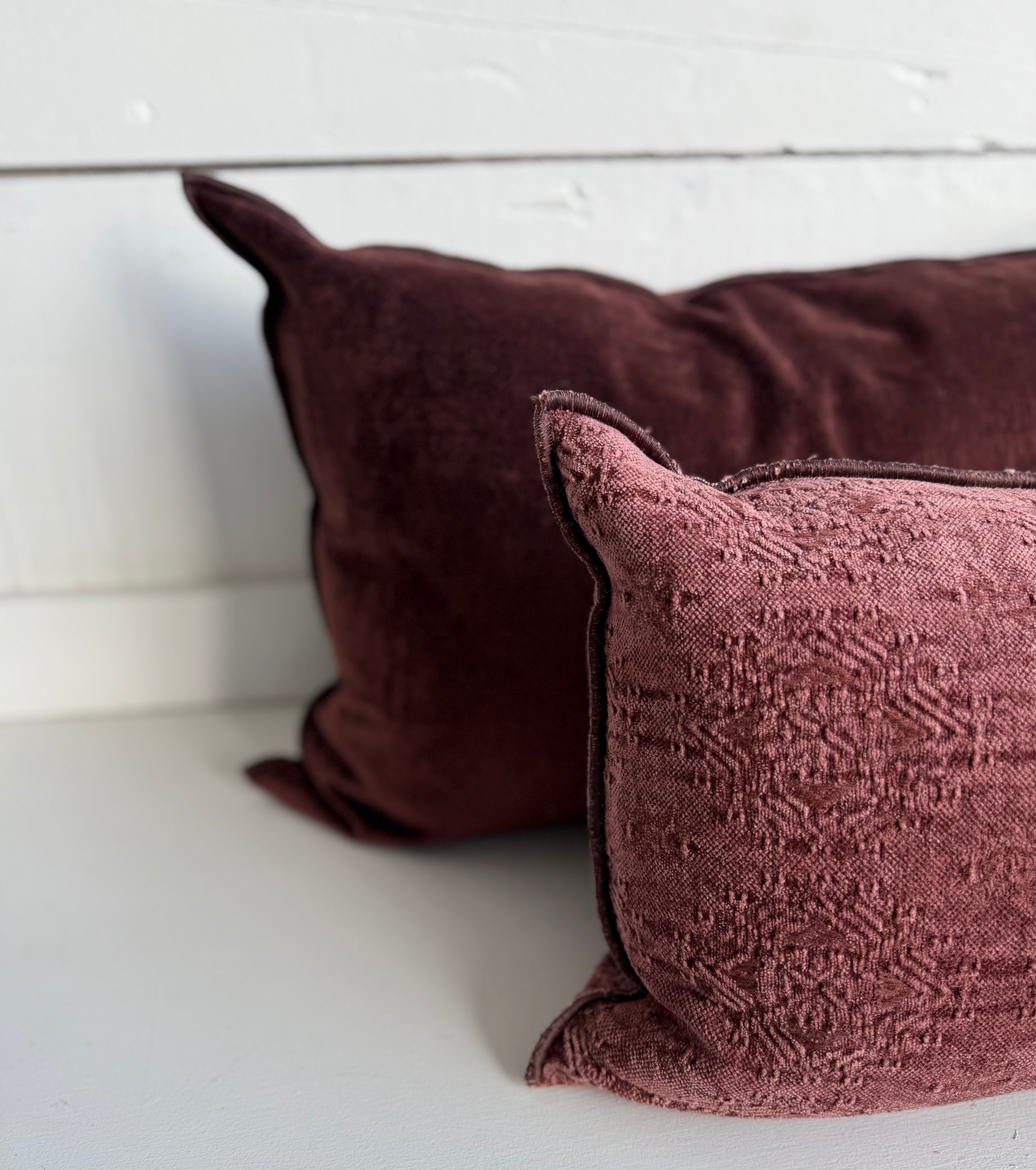 Maison de Vacances | Royal Velvet Pillow in Chianti
