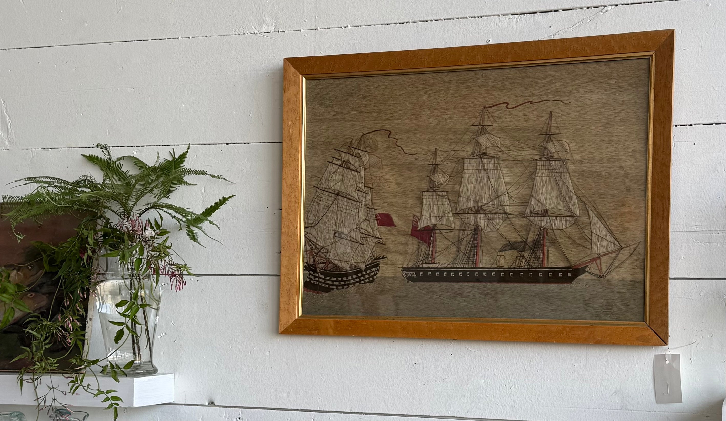 Embroidered Ship Art