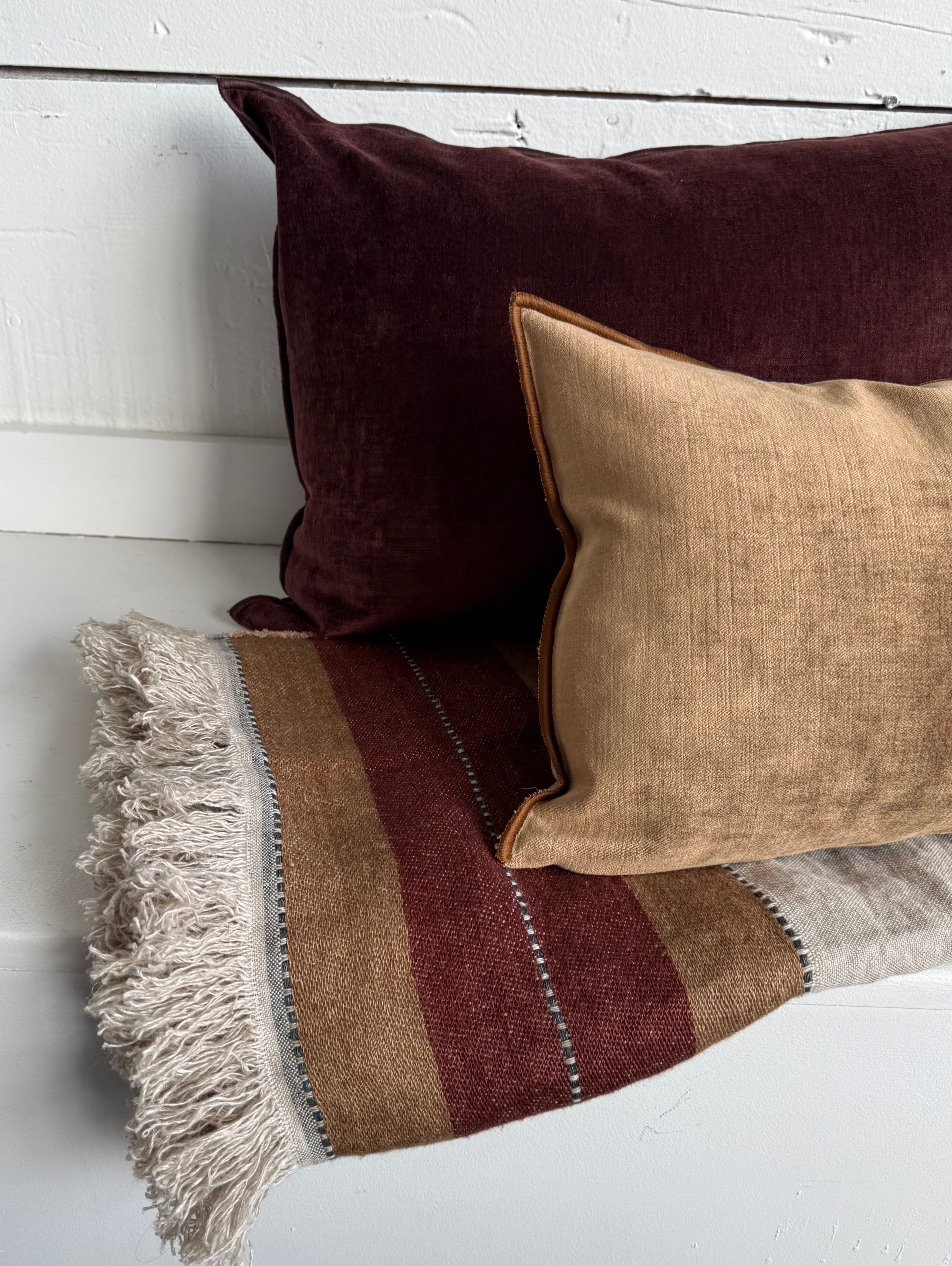 Maison de Vacances | Royal Velvet Pillow in Havane