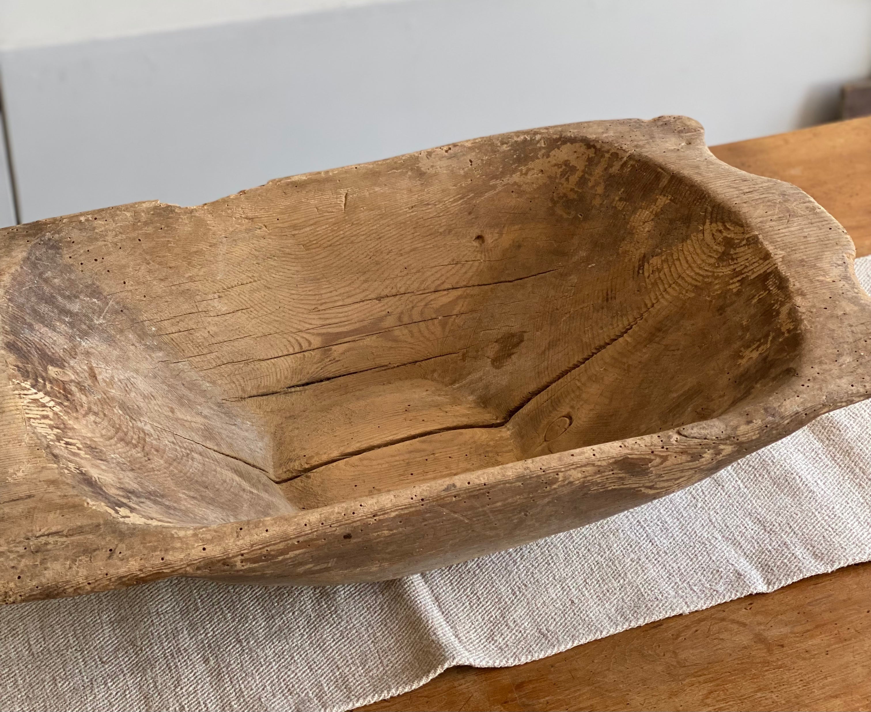 Antique Dough Bowl - #1