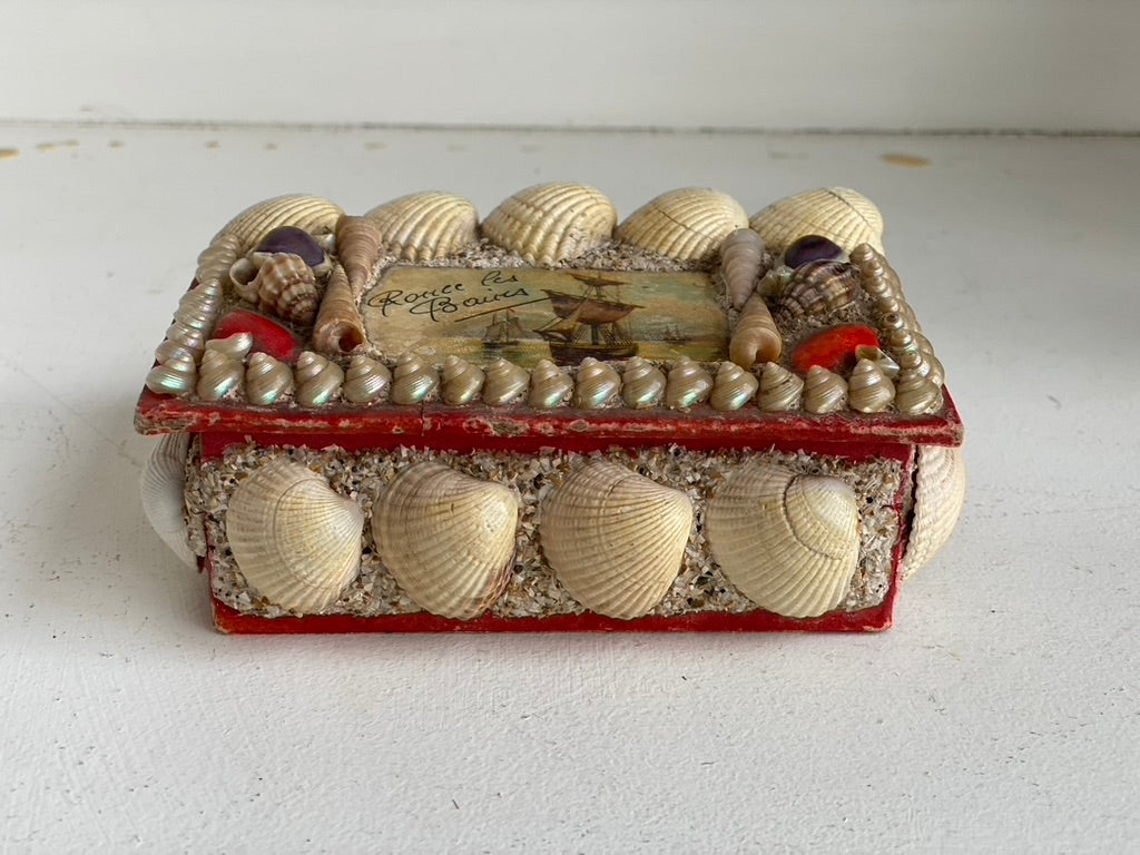 Antique Seashell Box