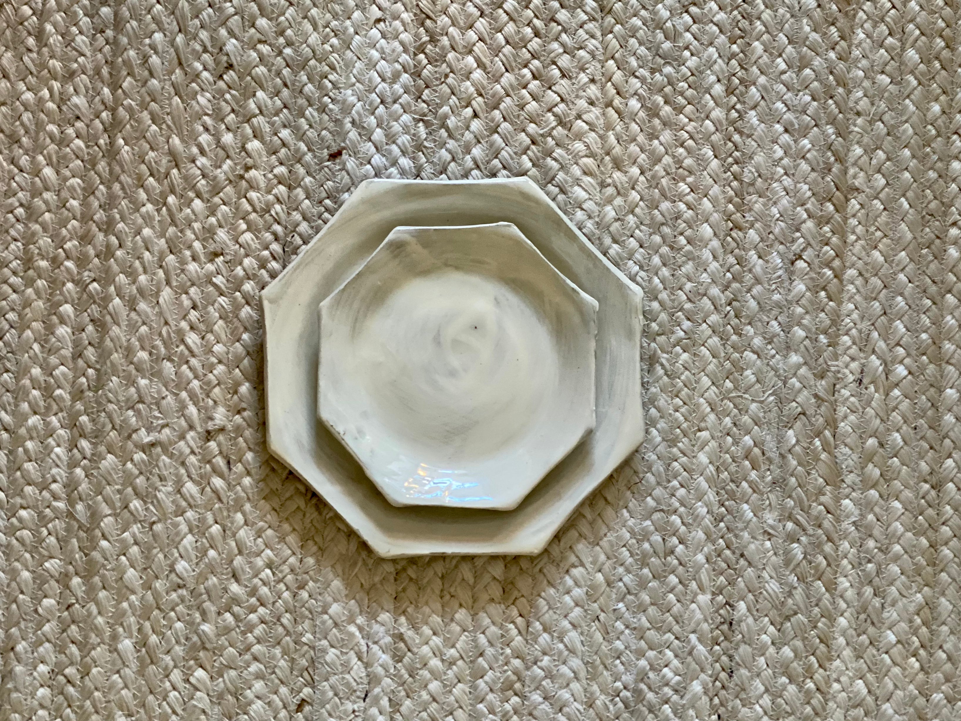 Handmade Octagon Dessert Plate