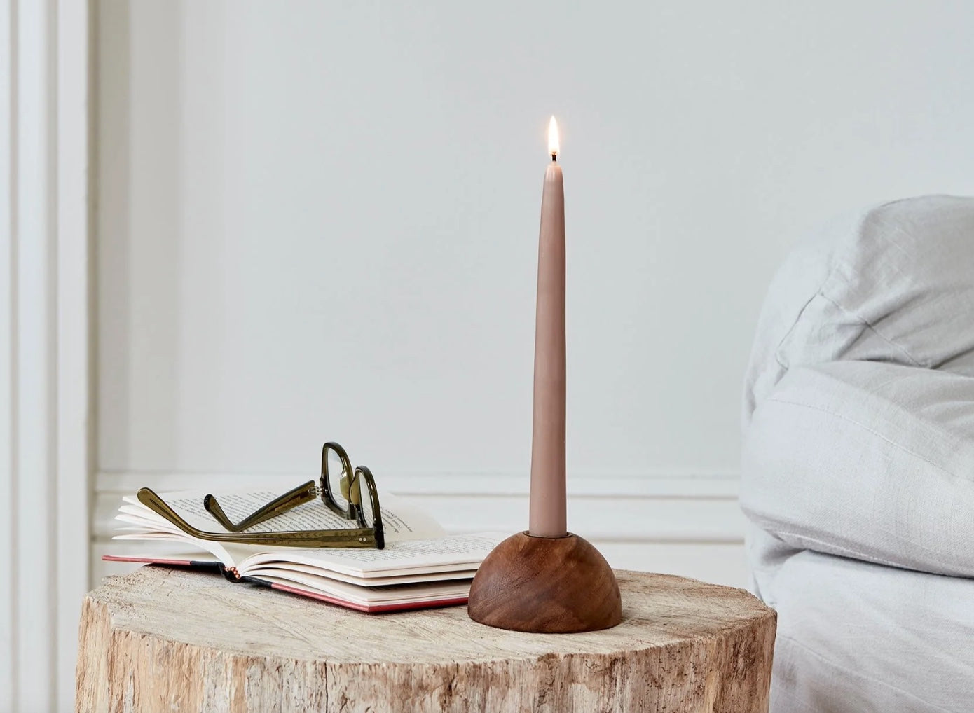 Walnut Dusk Taper Holder