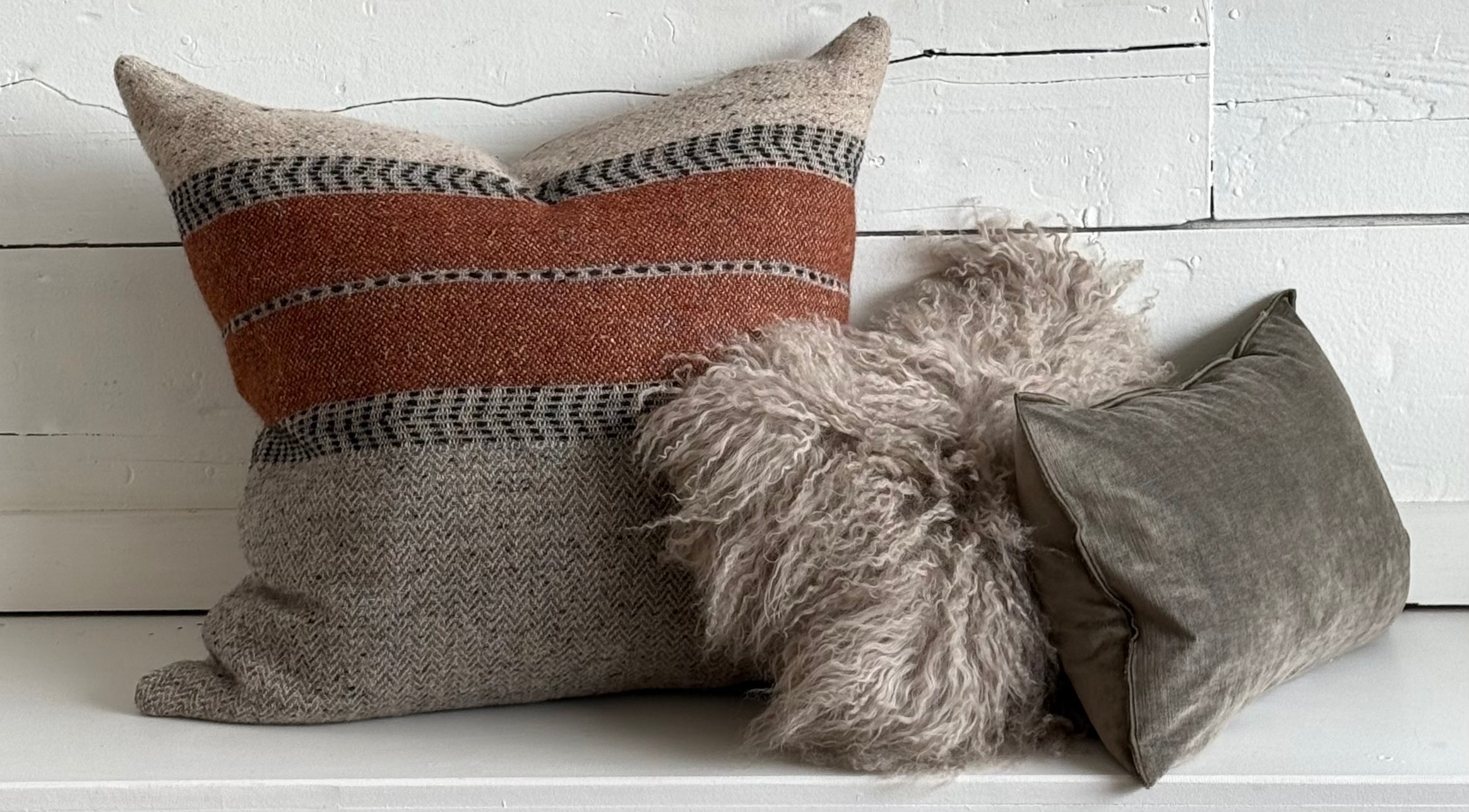 Libeco Linen/Wool | Montana Grey Pillow
