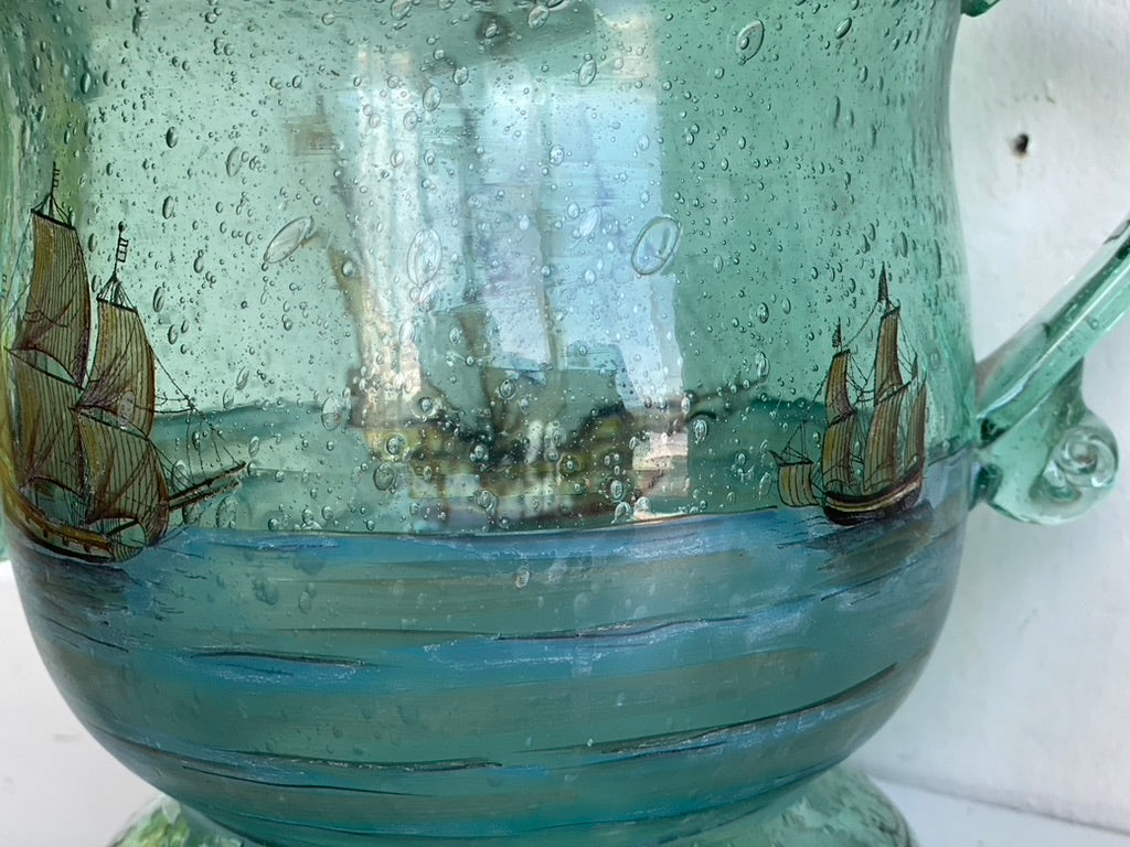 Antique Scottish Urn l Hand Painted