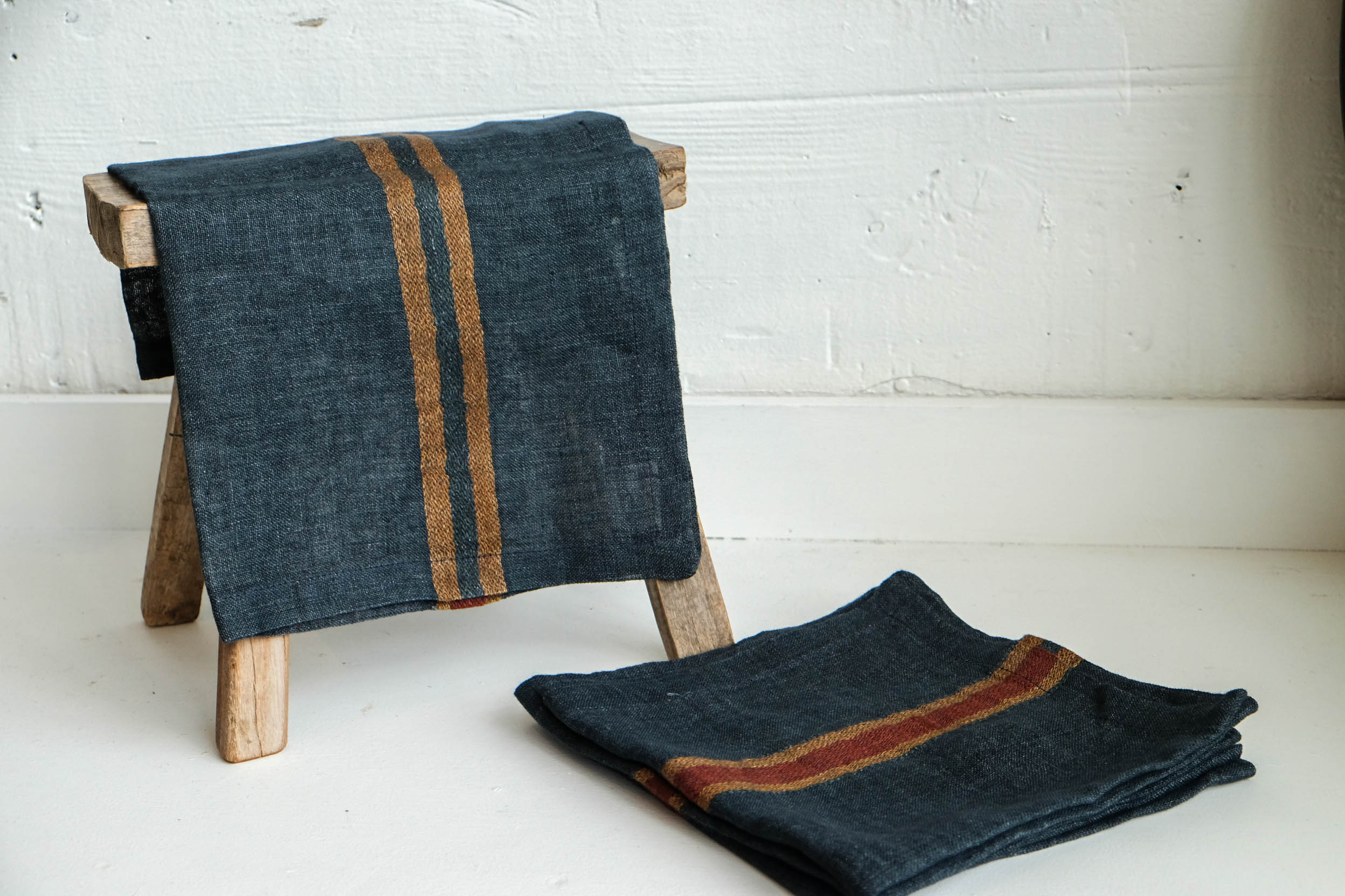 Libeco Linen Napkin in Hamlet Stripe - Set of 4