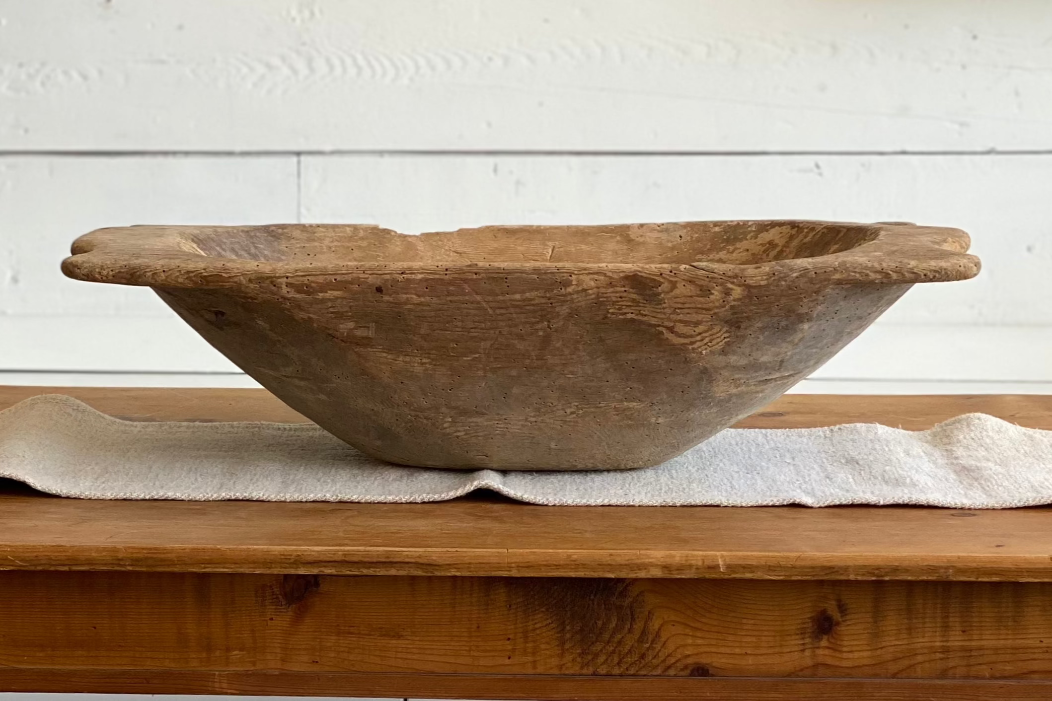 Antique Dough Bowl - #1