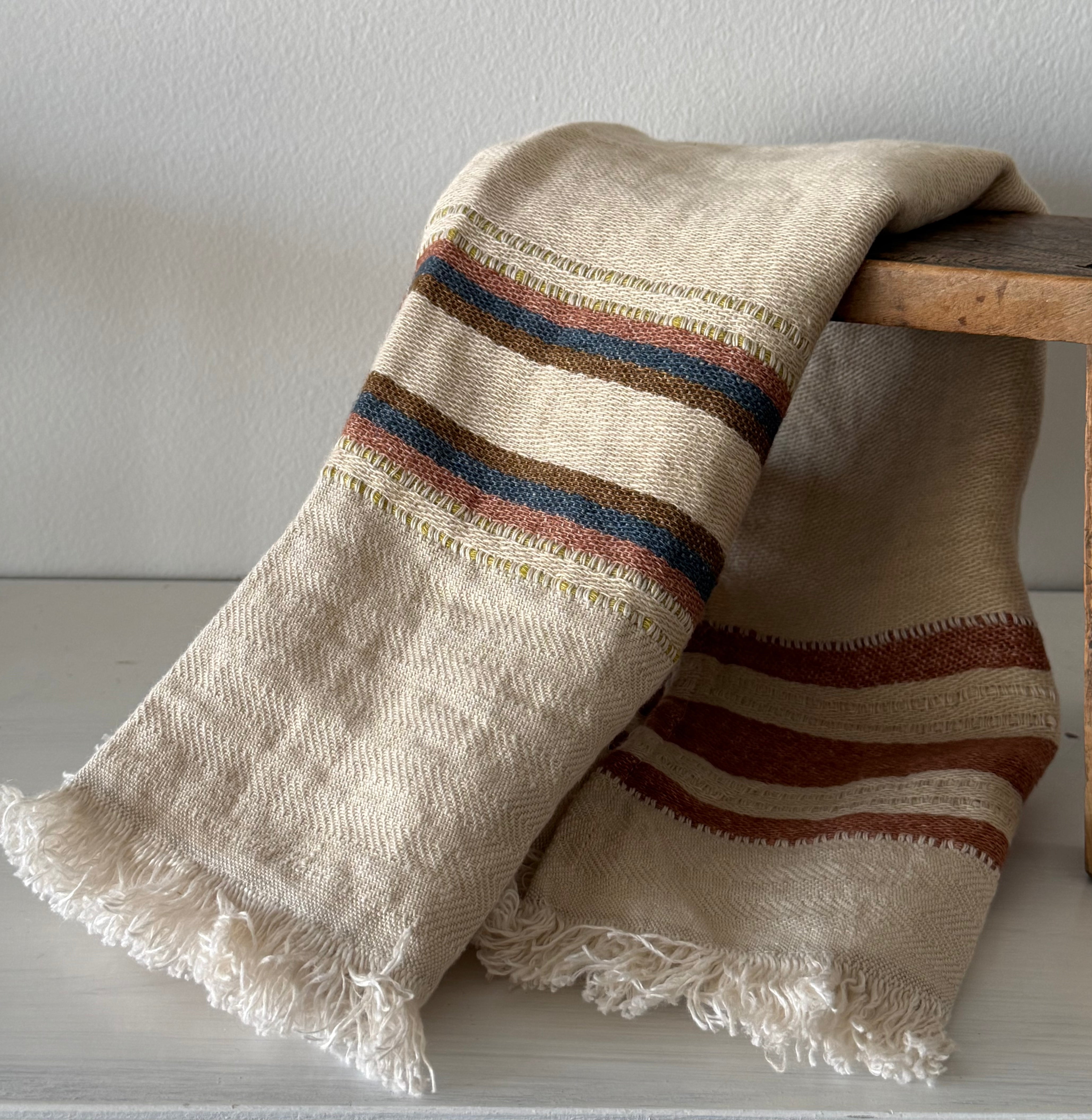 Libeco Linen Guest Towel l Harlan Stripe