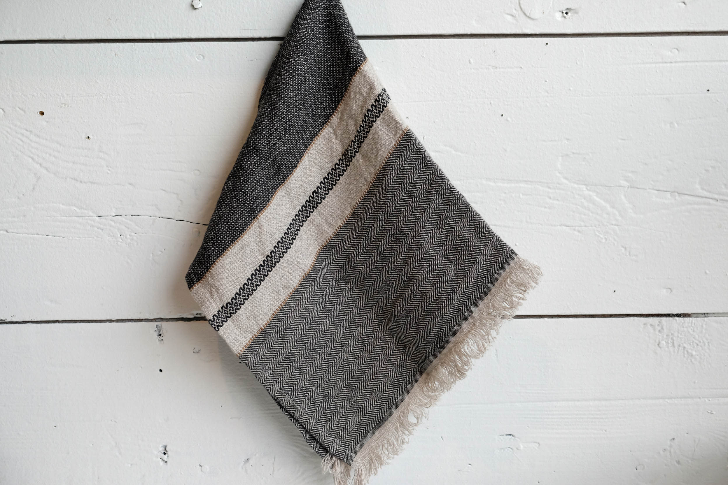 Libeco Linen Guest Towel | Tack Stripe
