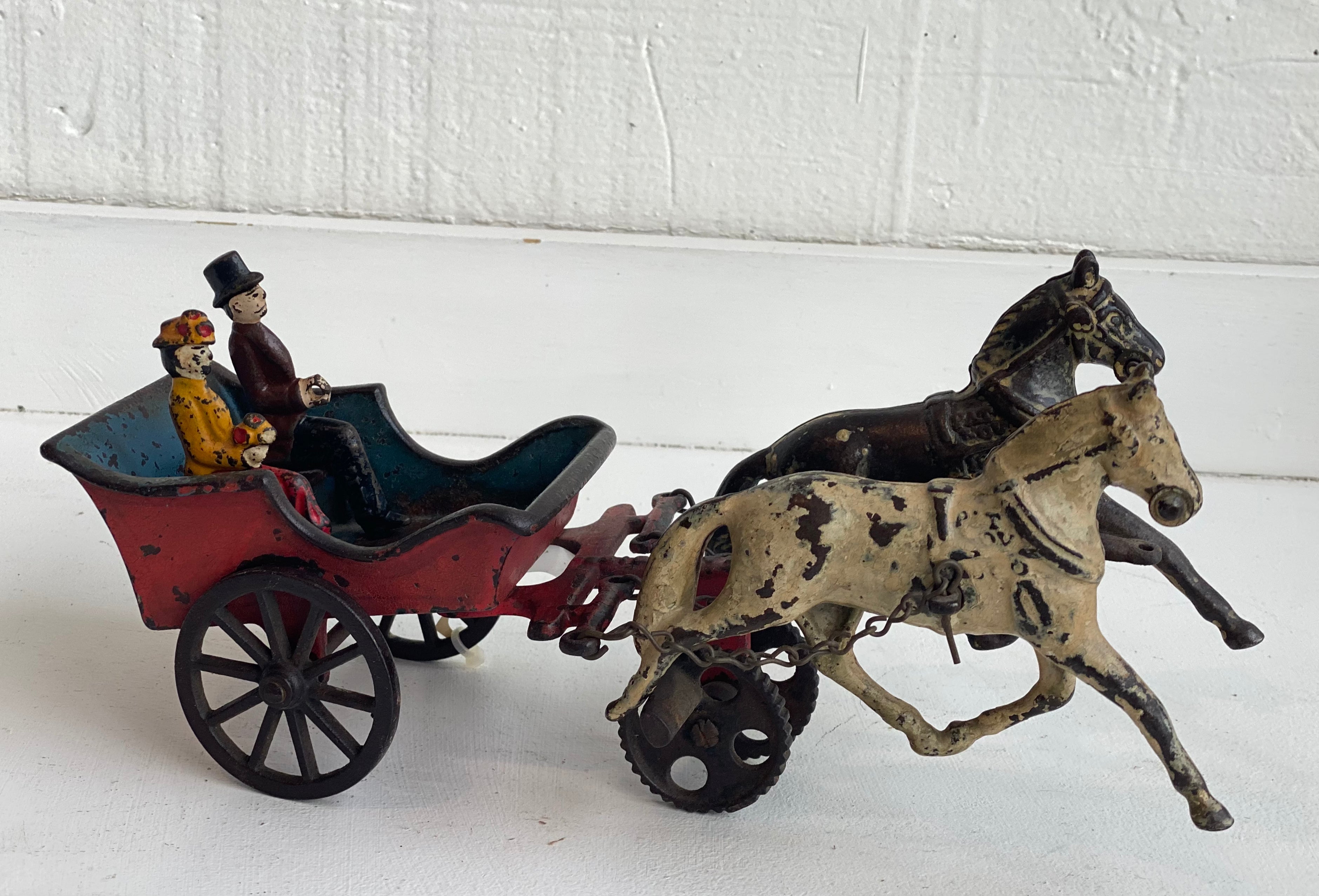 Red Carriage With a Couple l #34
