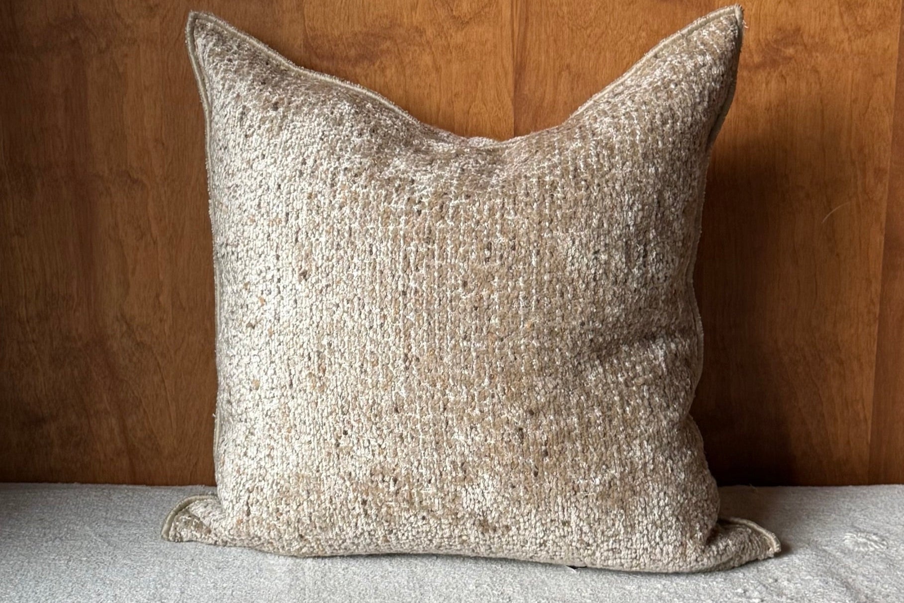 MDV Pollock Chenille Pillow | Latte