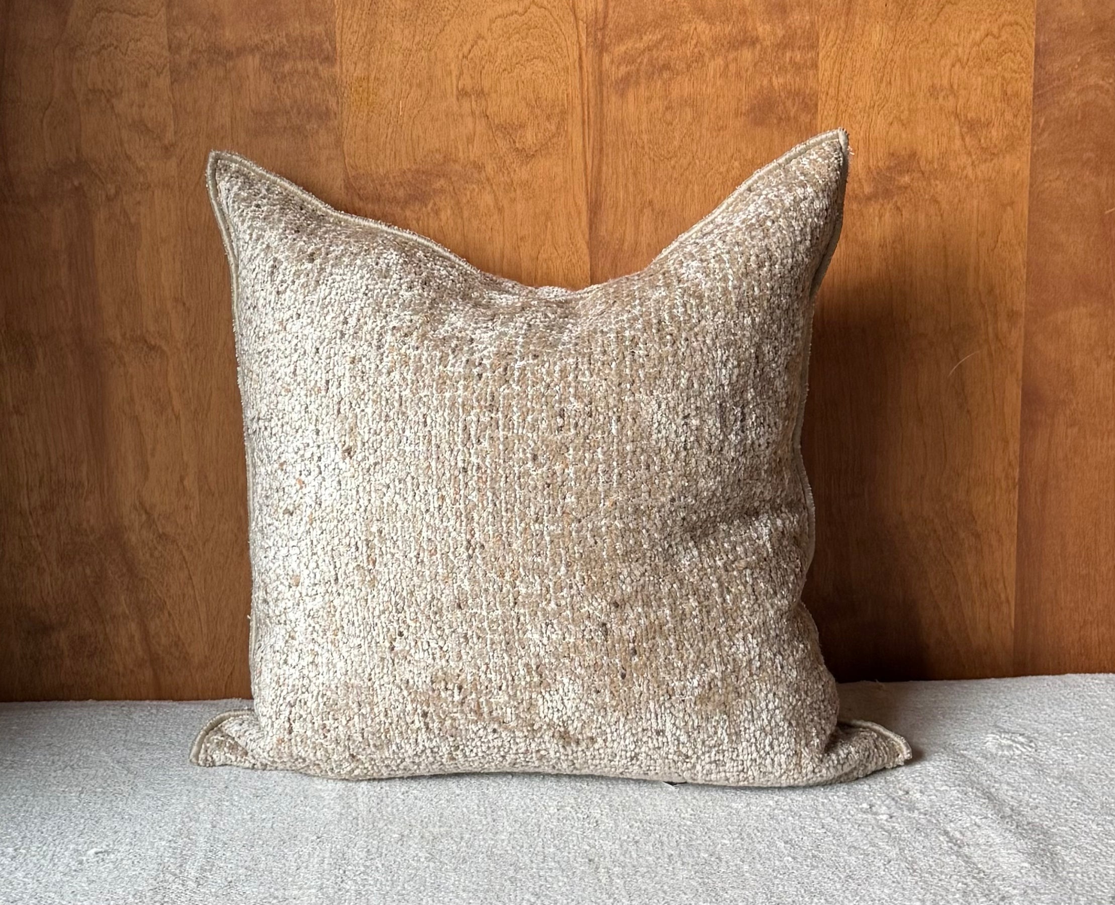 MDV Pollock Chenille Pillow | Latte