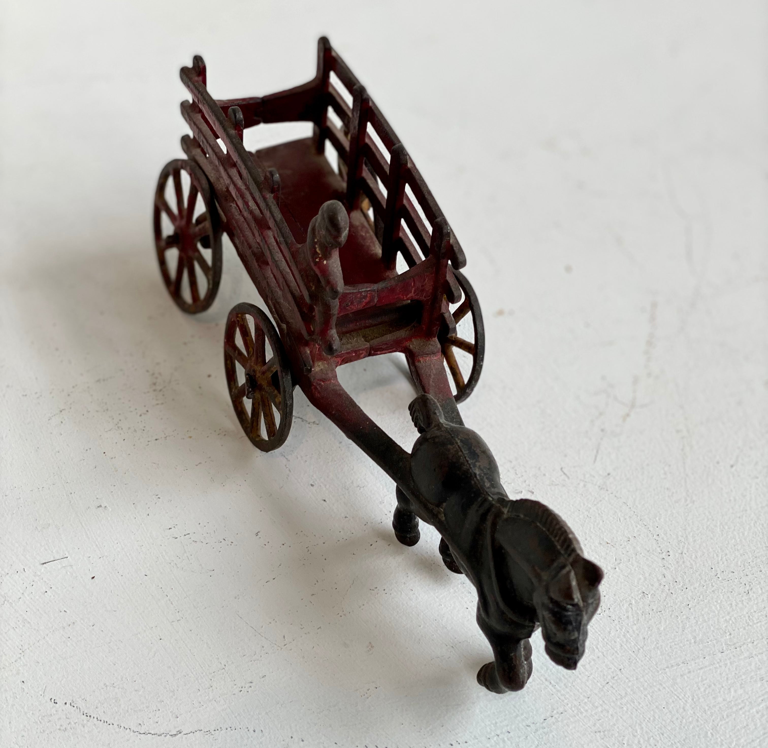 Small Red Cart with Driver l #15