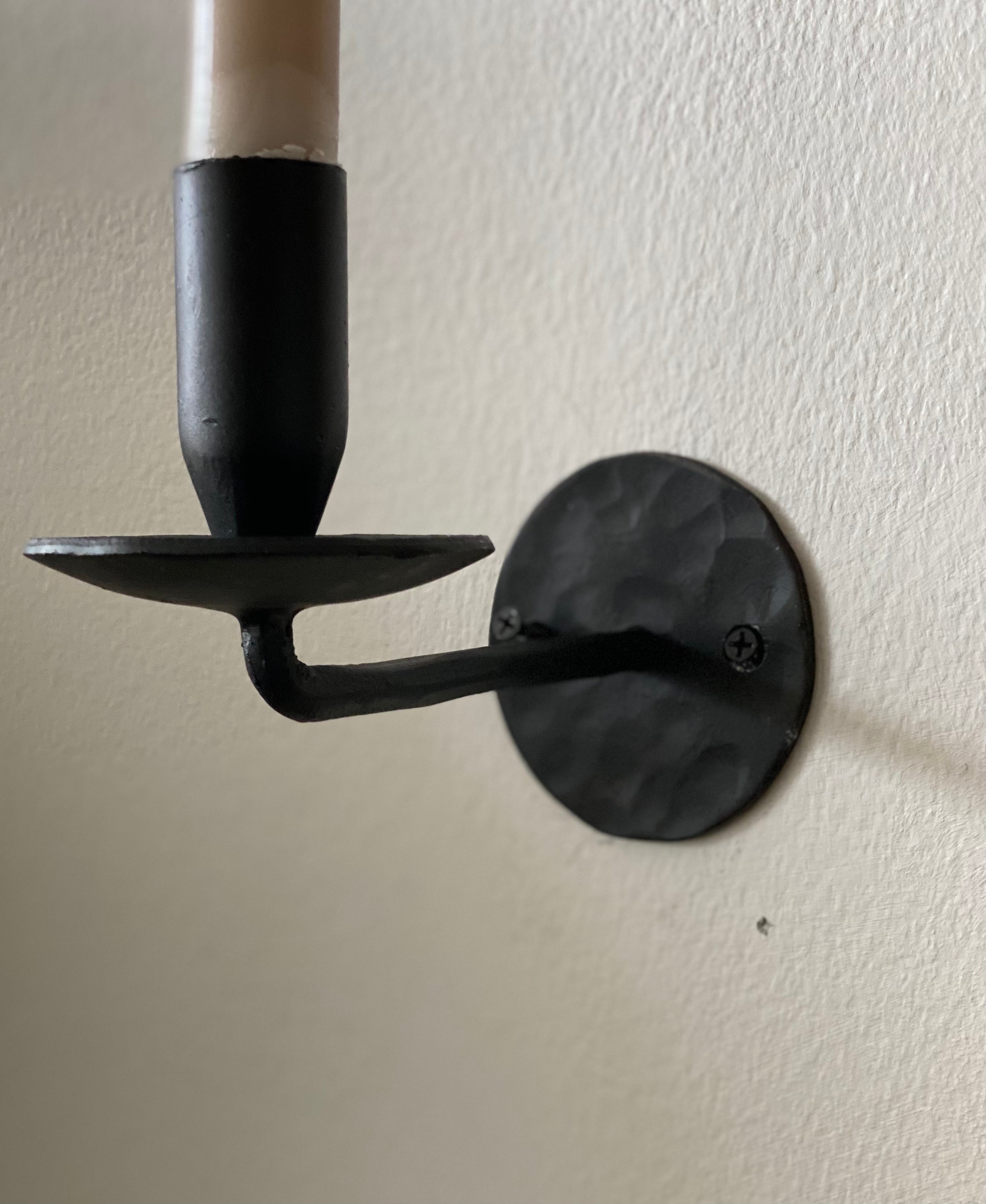 Cast Iron Taper Wall Sconce