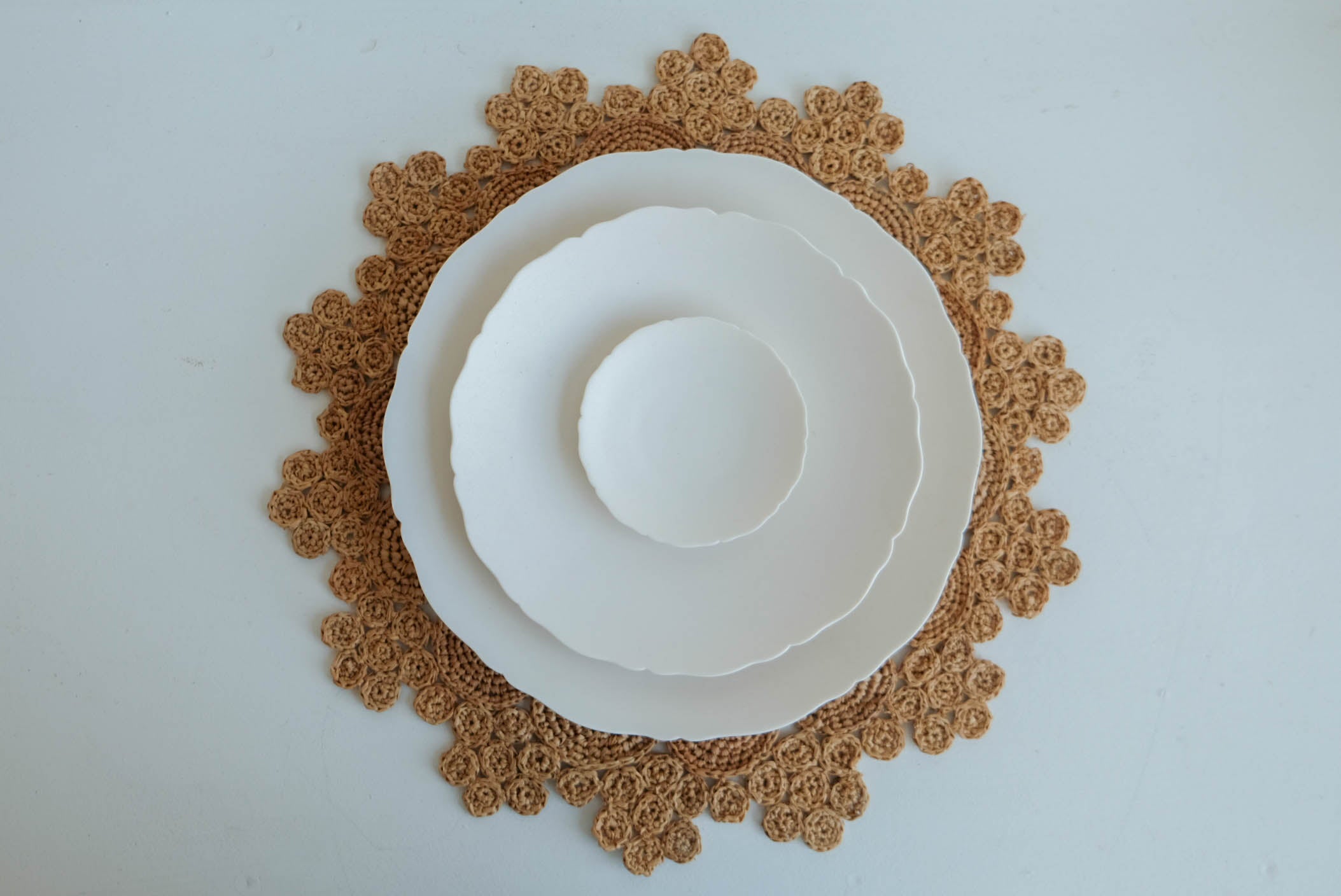 Hand Crocheted Placemats l Set of 4