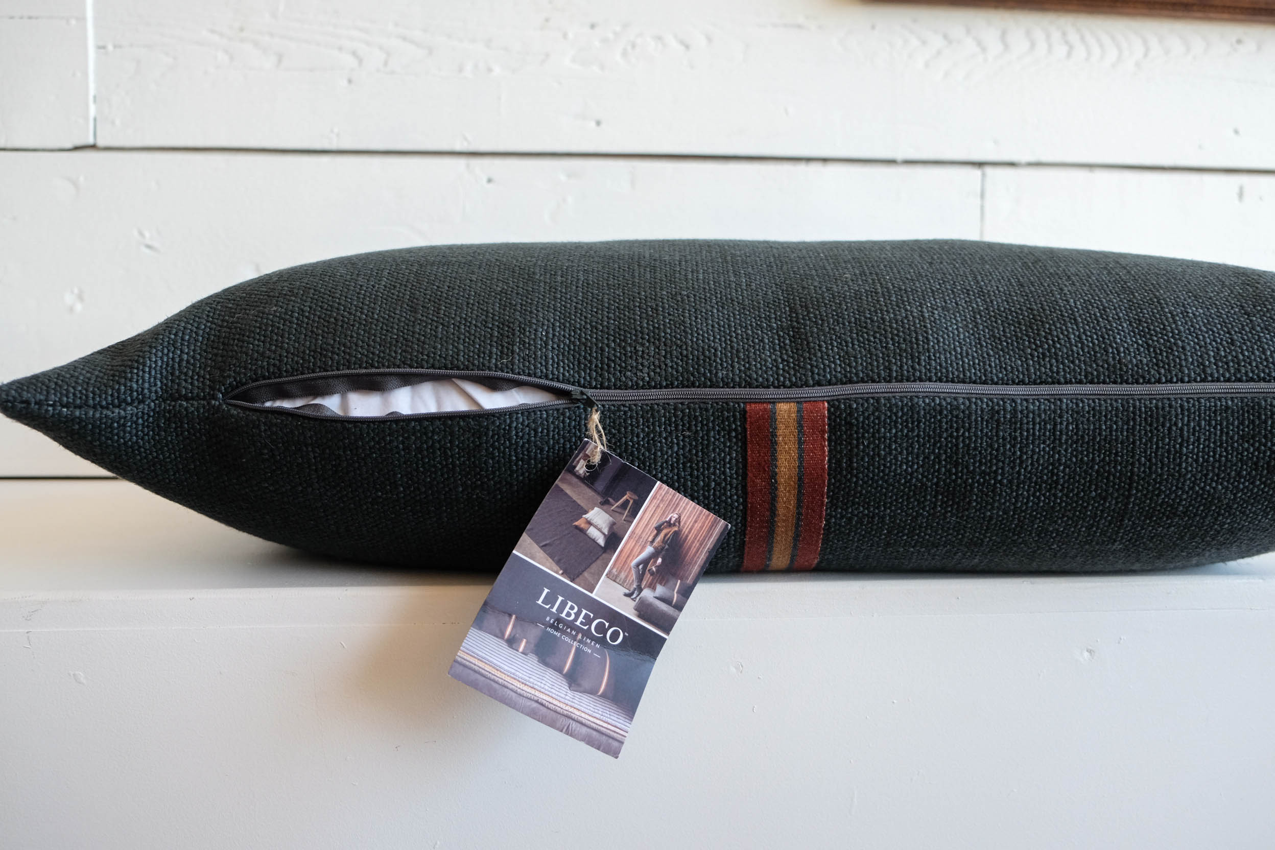 Libeco Linen & Wool | Jasper Smoke Pillow