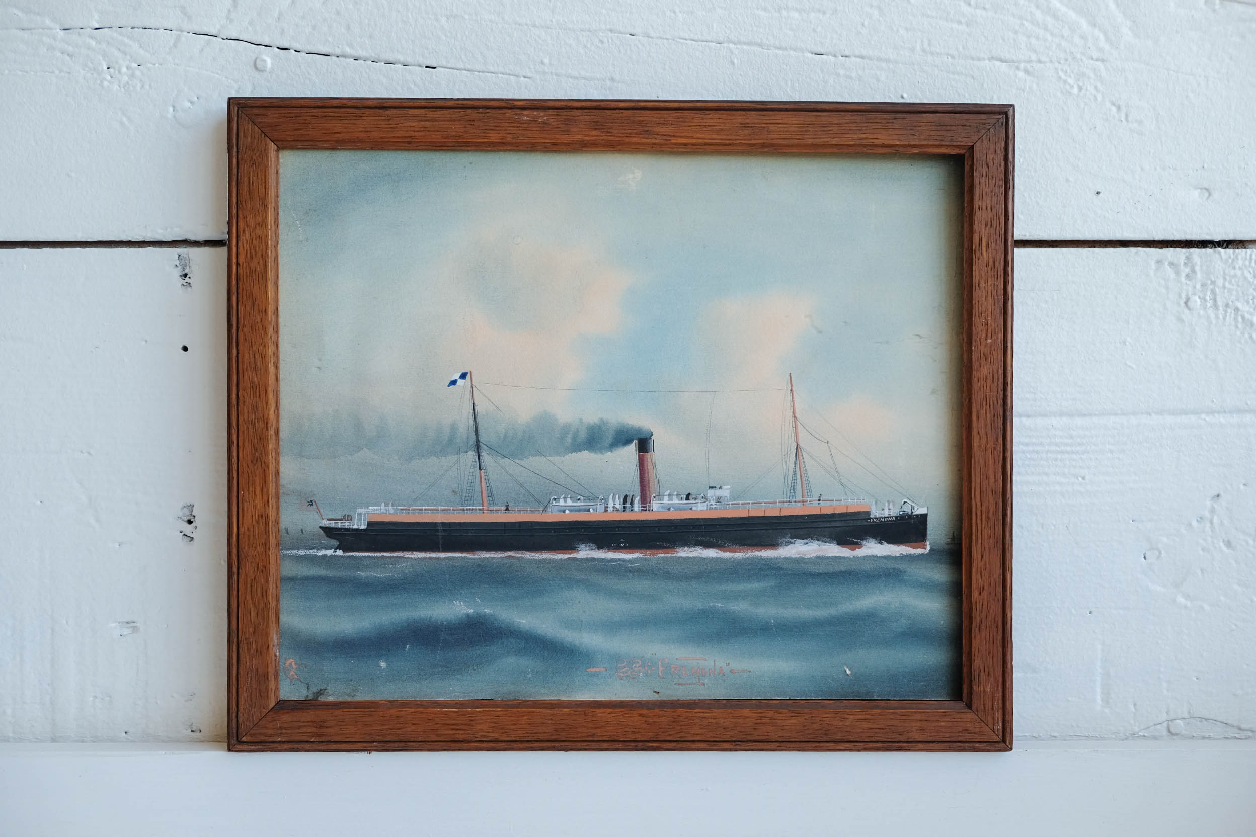 'Fremona' Steamer Ship Original