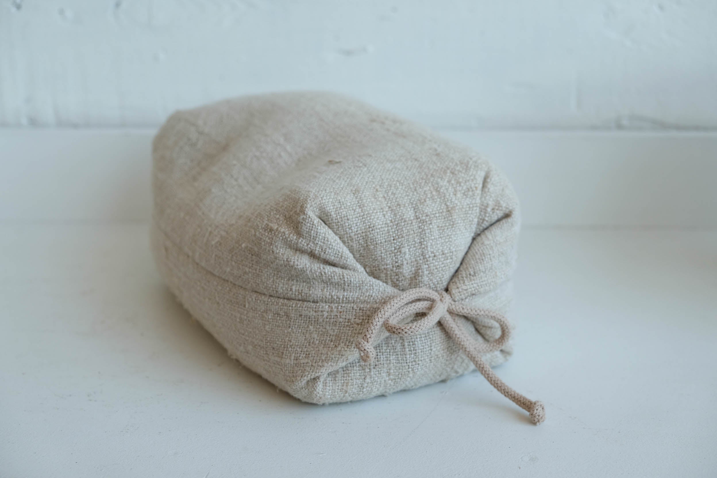 Antique Linen Yoga or Floor Pillow