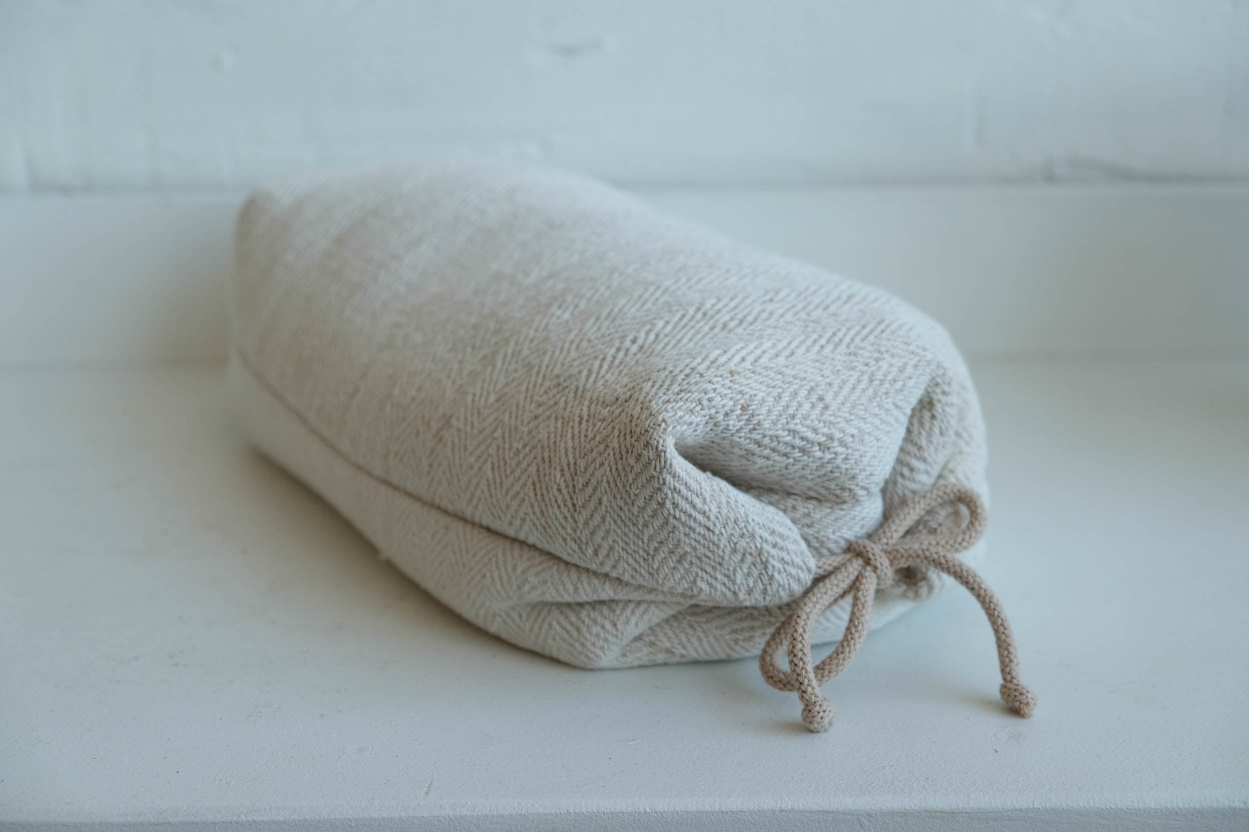 Antique Linen Yoga or Floor Pillow