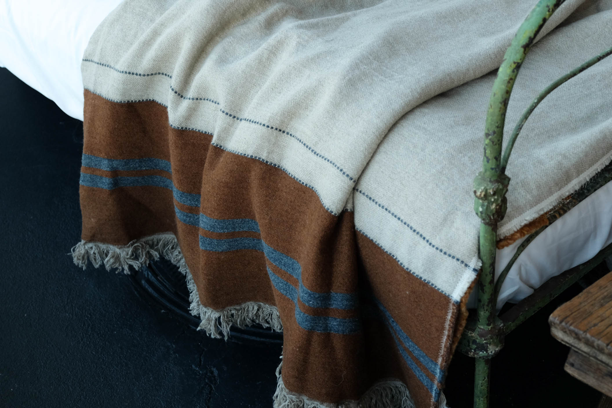Libeco Linen/Wool Highland Stripe Throw