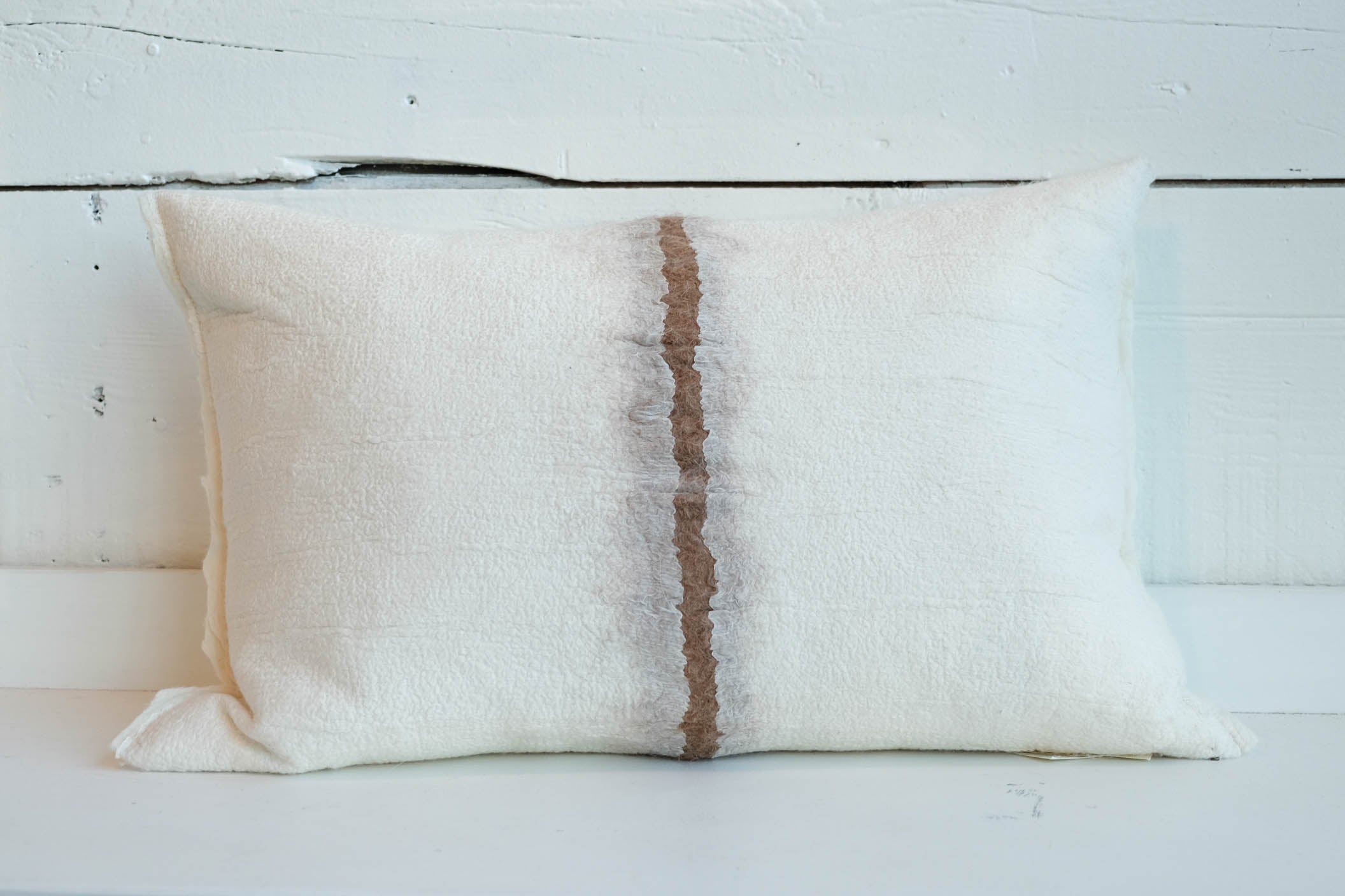 Mada Studio | Felted Wool & Silk Lumbar Pillow