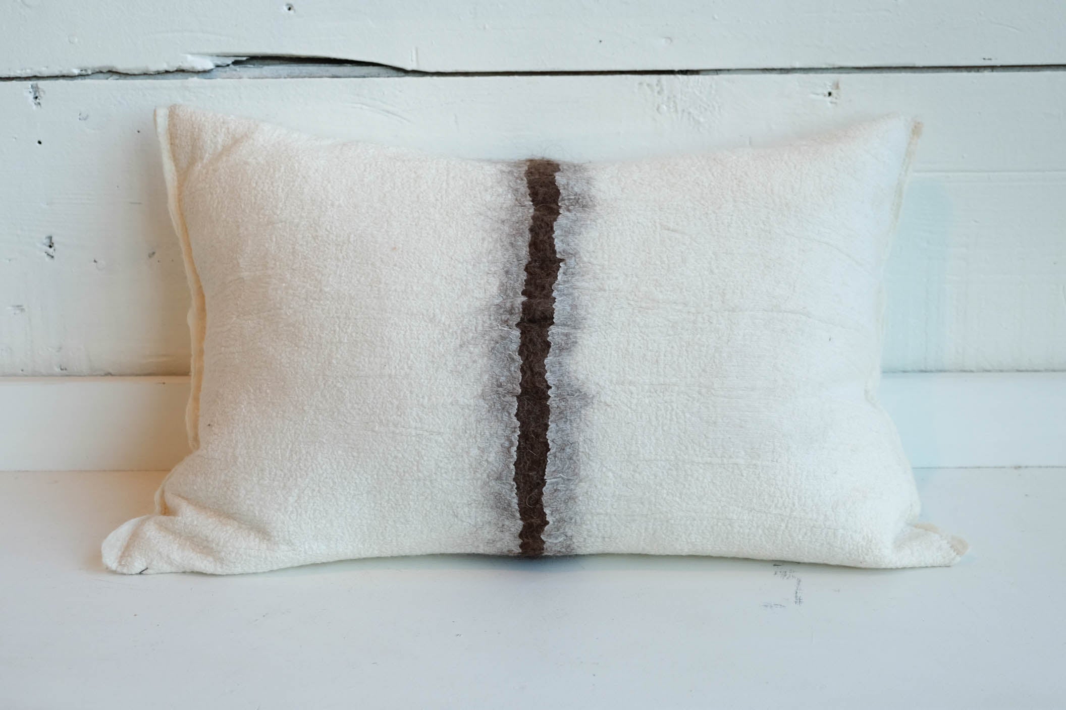Mada Studio | Felted Wool & Silk Lumbar Pillow