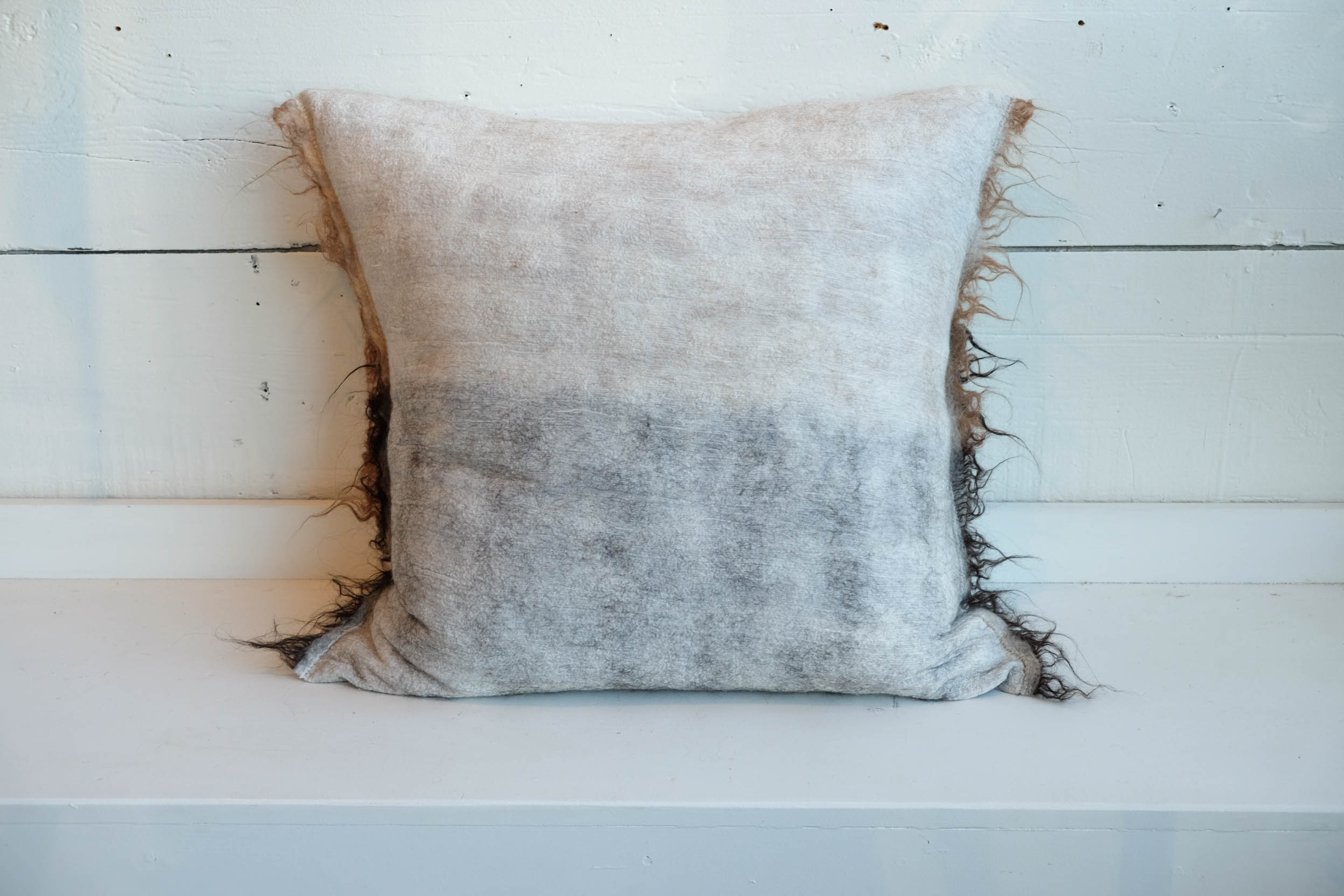 Madda Studio | Felted Pillow Raw Edge