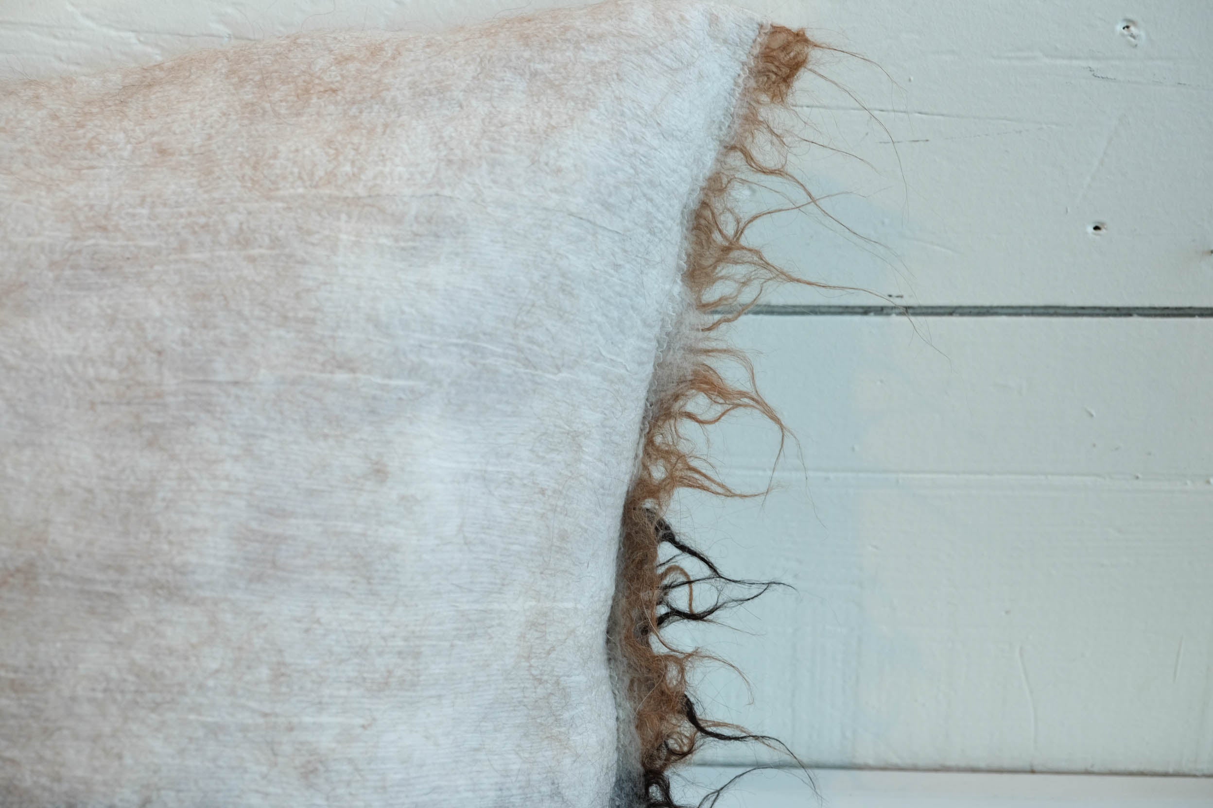 Madda Studio | Felted Pillow Raw Edge
