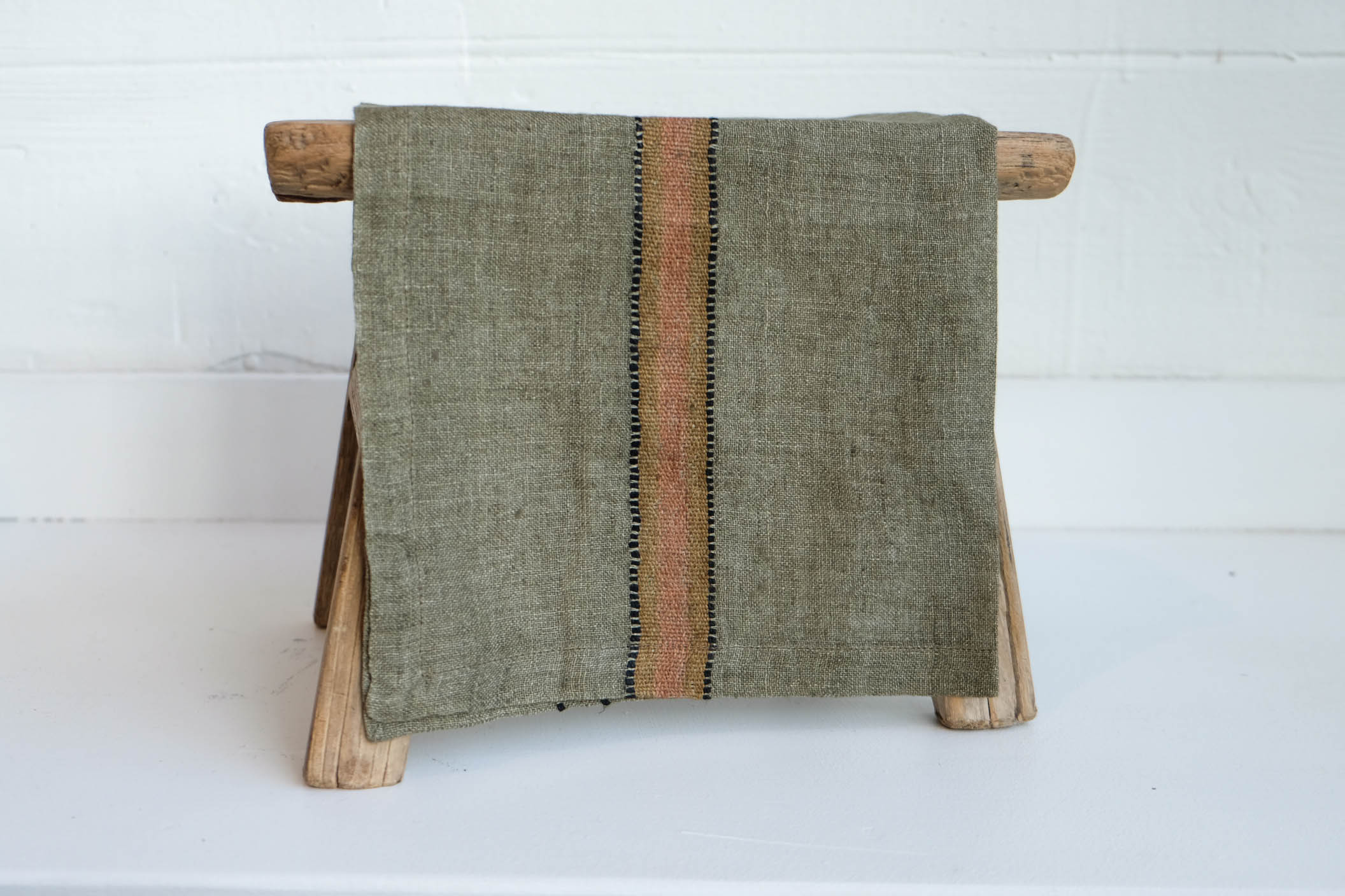 Libeco Linen Napkin in Marie/Green - Set of 4