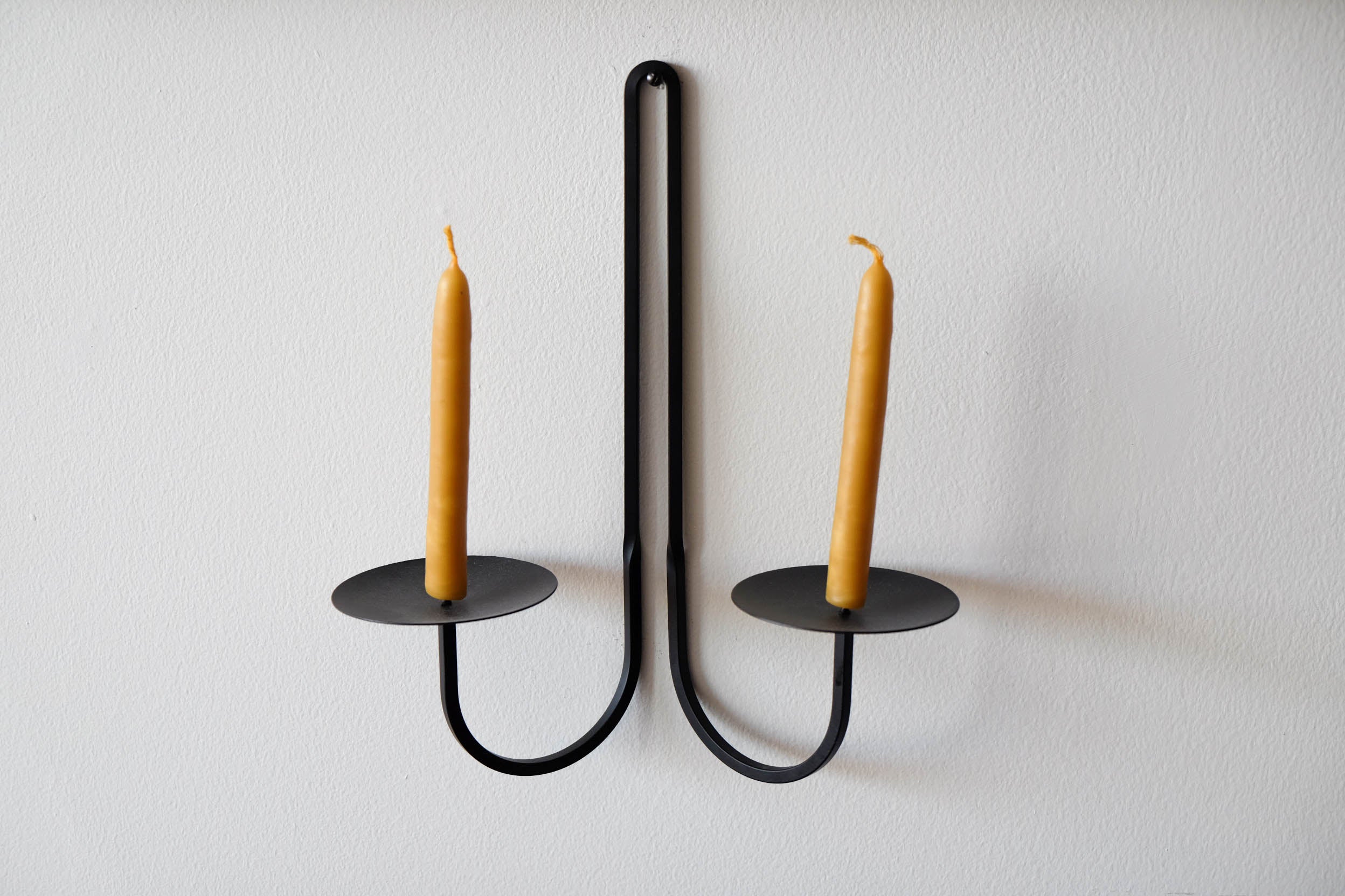 Double Arm Iron Candle Holder