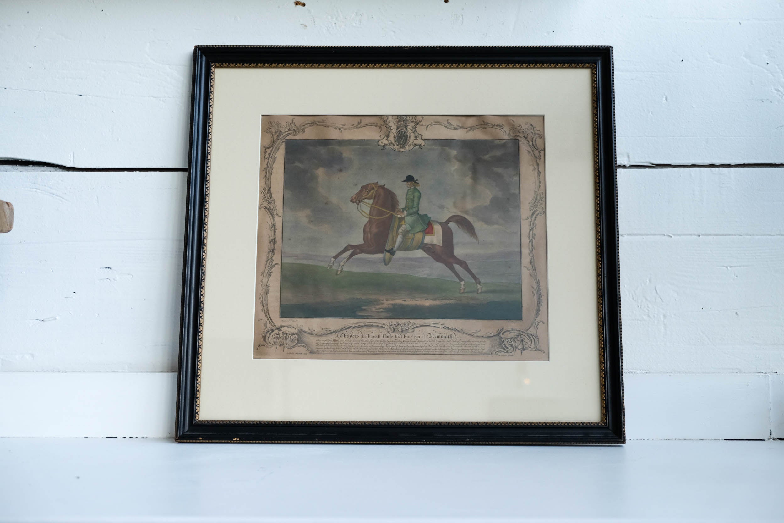 New Market Painted over Print l 1755 c.