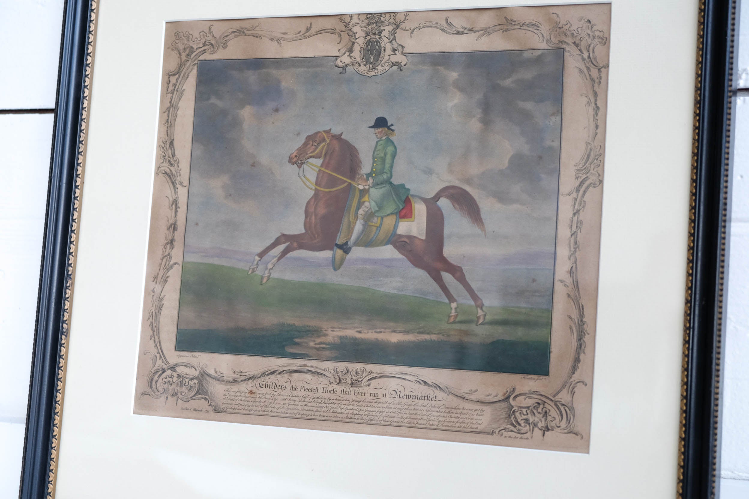 New Market Painted over Print l 1755 c.