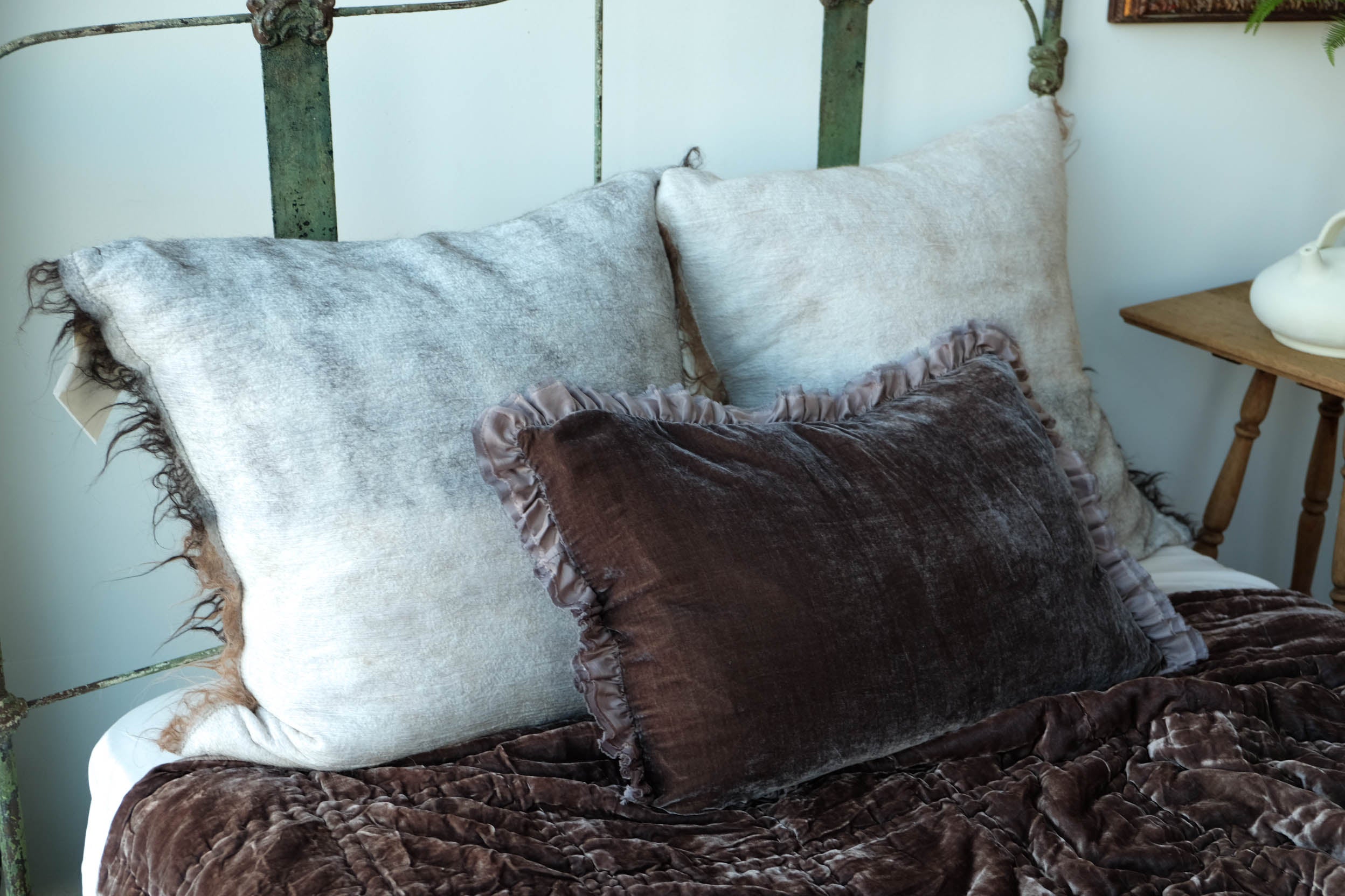 Madda Studio | Felted Pillow Raw Edge