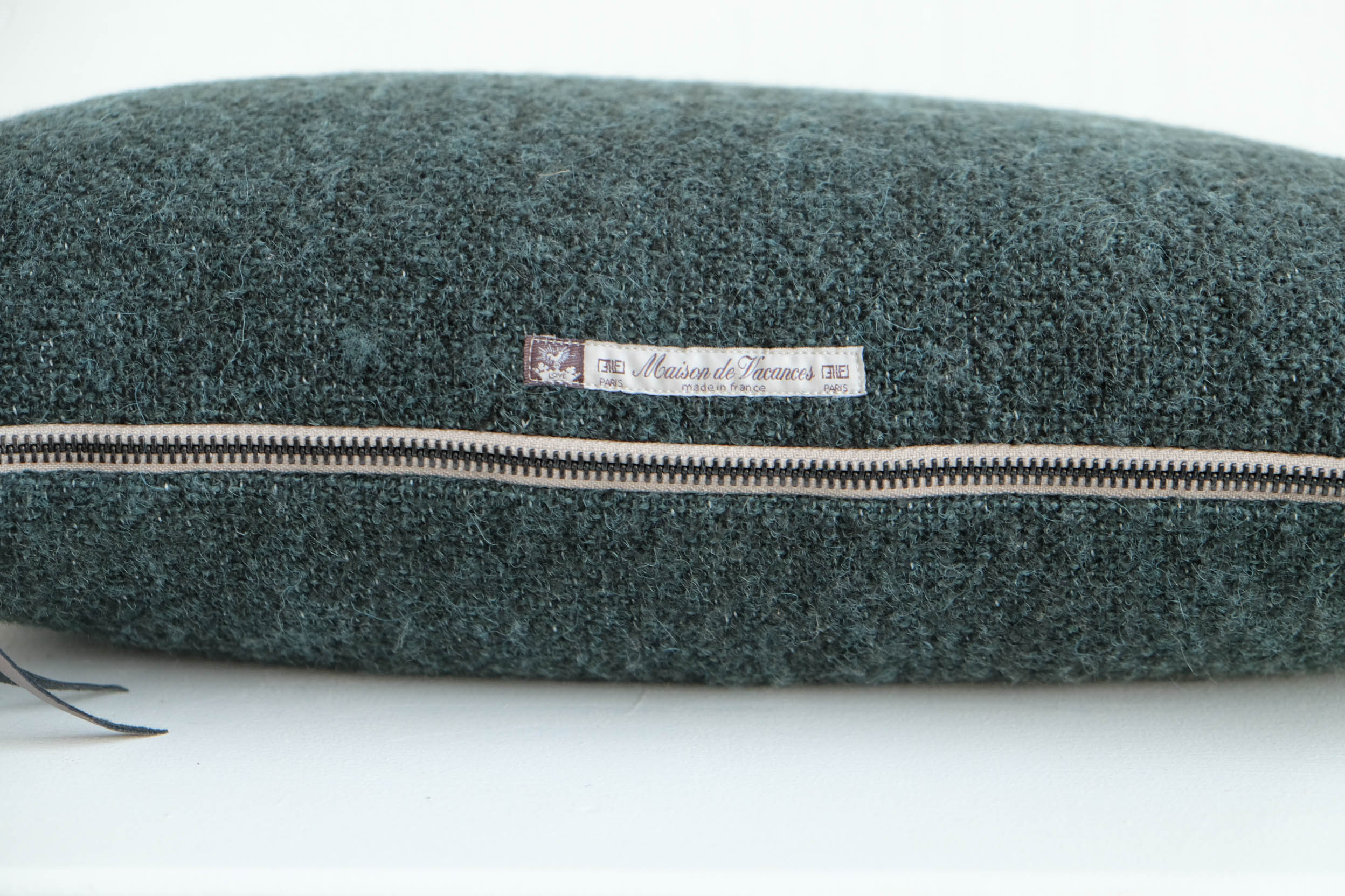 Maison de Vacances | Canvas Bouclette Pillow in Canard