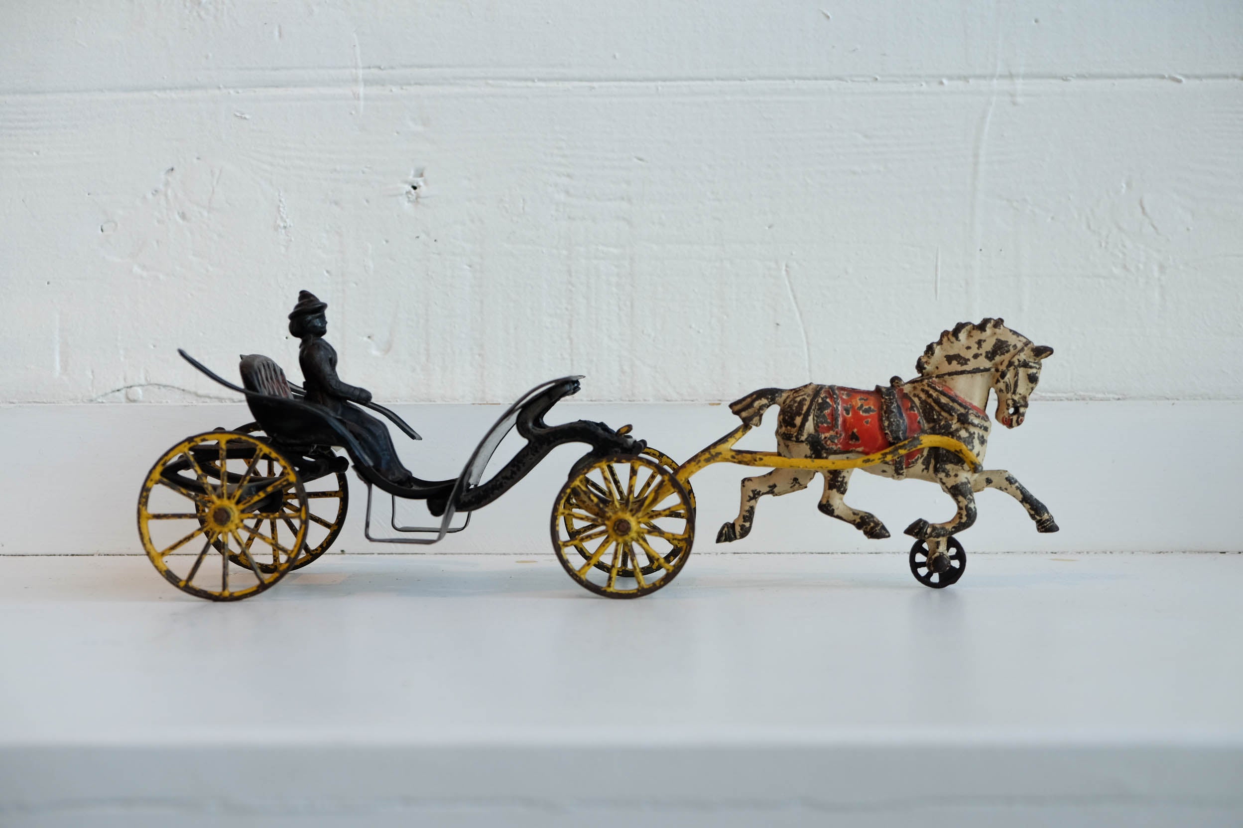 Woman in Carriage/White Horse l #69